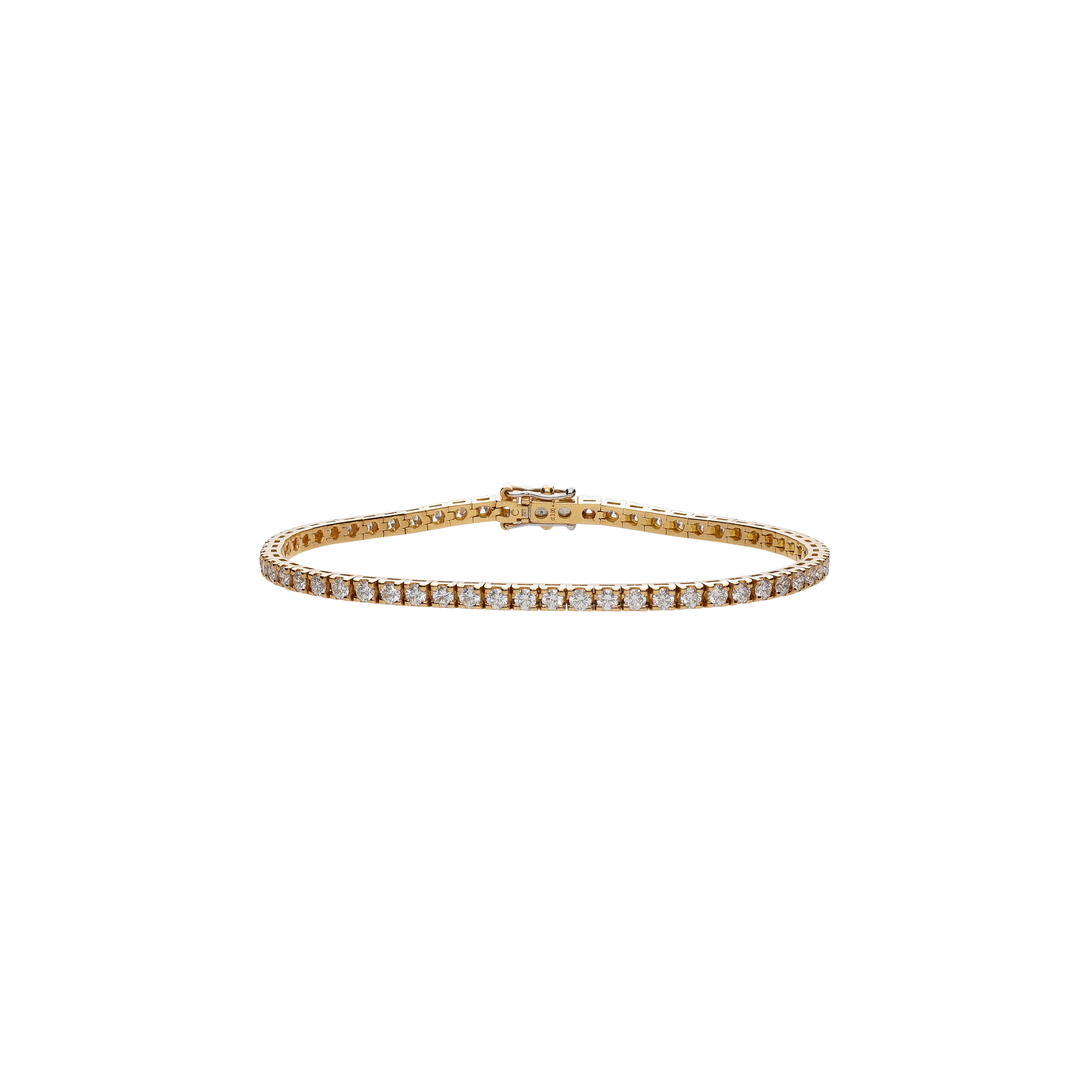 Bartorelli Italian Jewels | BRACCIALE TENNIS IN ORO ROSA E DIAMANTI - 329-L1051-F-D (1)