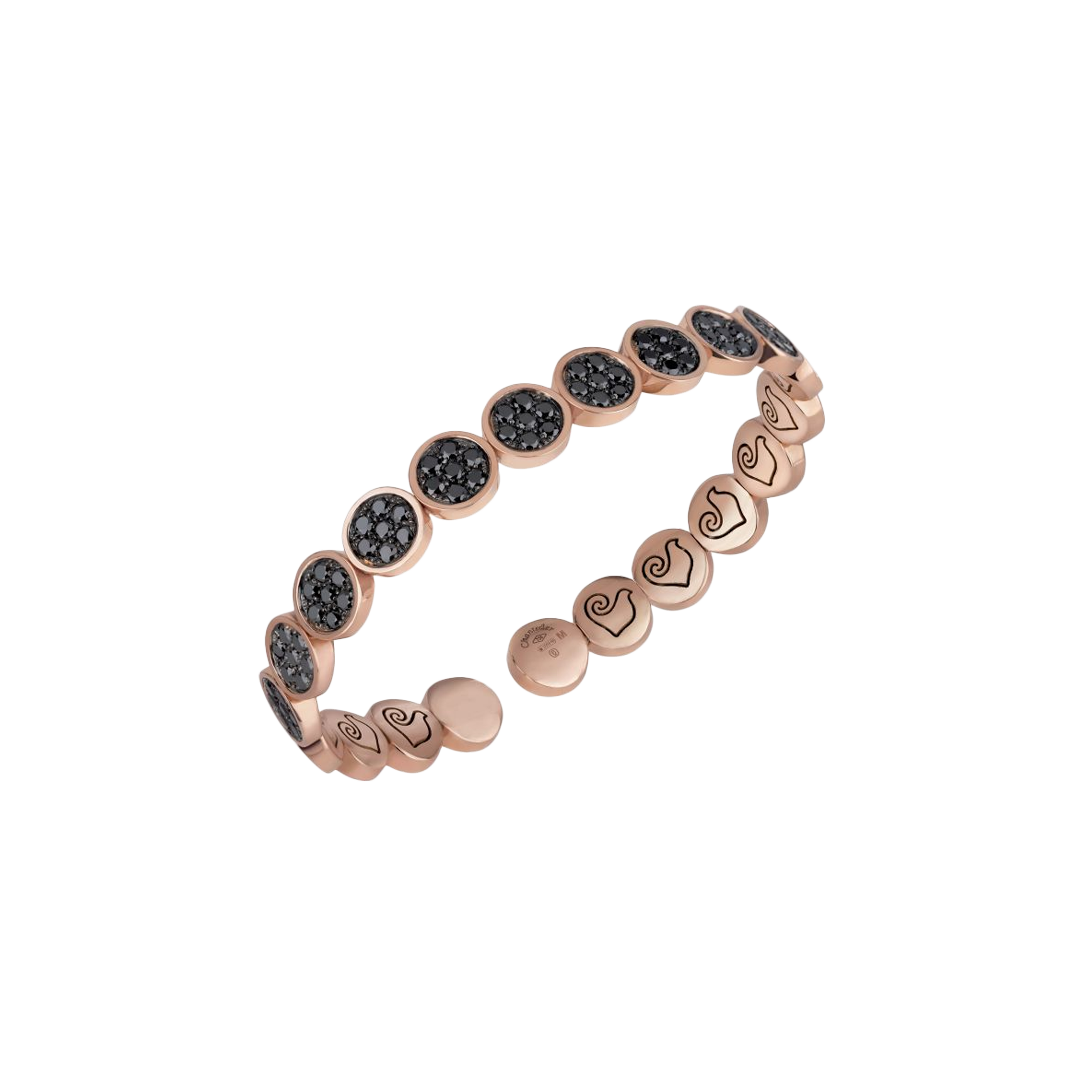 Chantecler | BRACCIALE PAILLETTES IN ORO ROSA E DIAMANTI NERI - 41276 - 41276 (1)