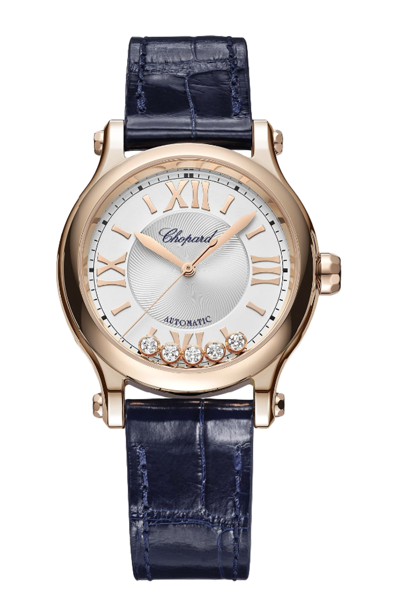 Chopard | HAPPY SPORT 33 MM, AUTOMATICO, ORO ROSA ETICO, DIAMANTI - 275378 (1)