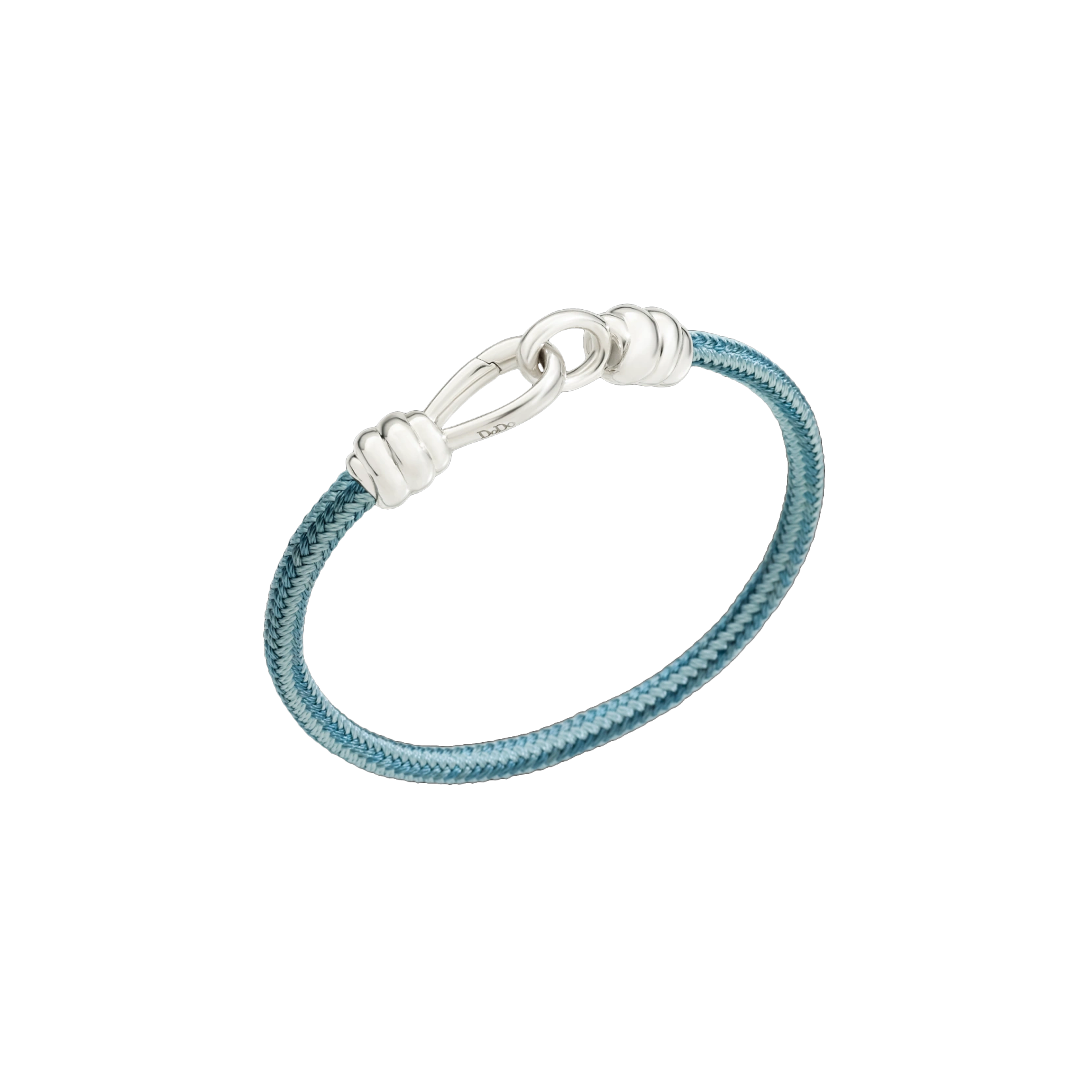 Dodo | DODO NODO - BRACCIALE NODO CON CHIUSURA IN ARGENTO 925 E CORDONE BLU E AZZURRO - DBC2001KNOT0CAZAG - DBC2001KNOT0CAZAG (1)