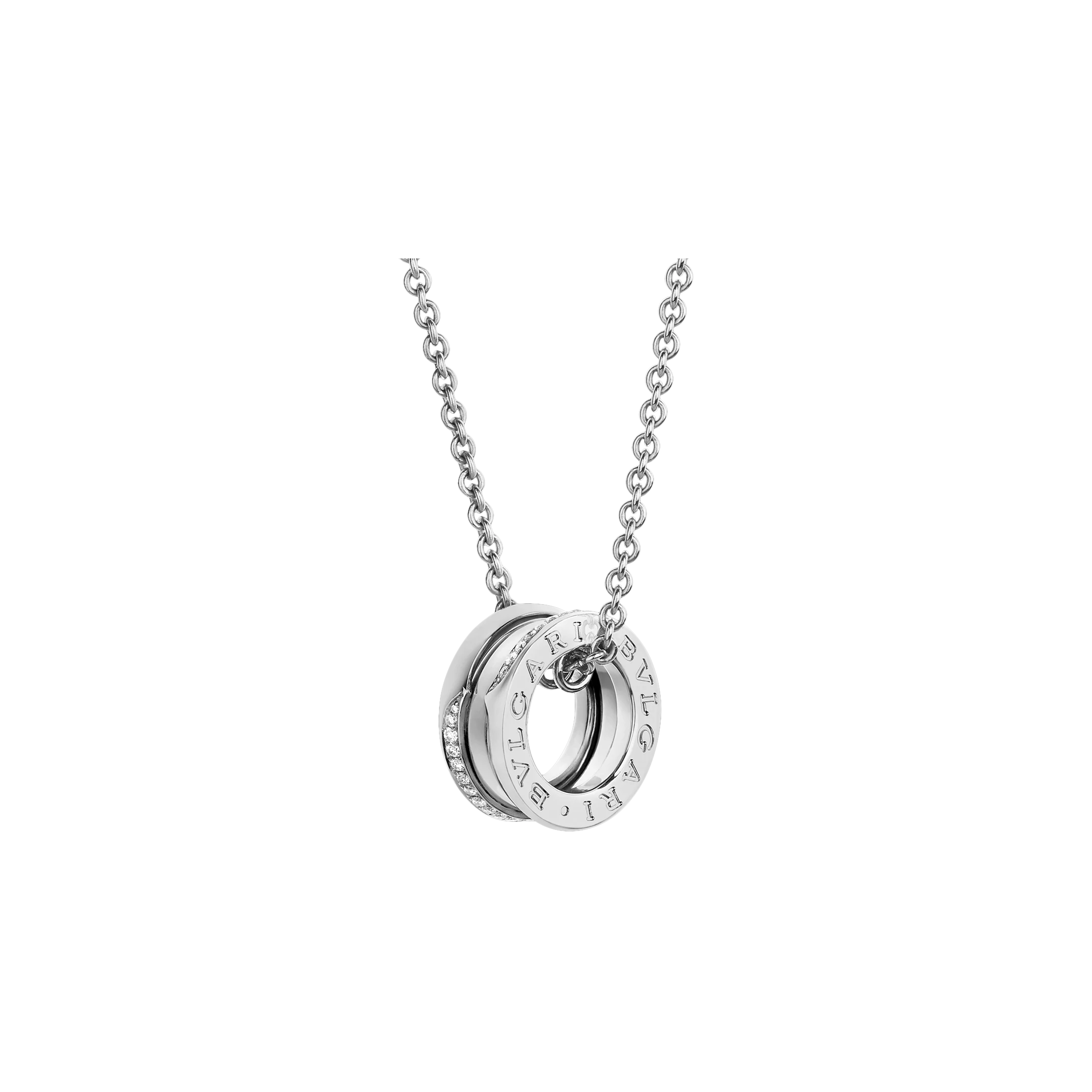 Bulgari | COLLANA B.ZERO1 IN ORO BIANCO CON DIAMANTI  - CL859818 - CL859818 (1)