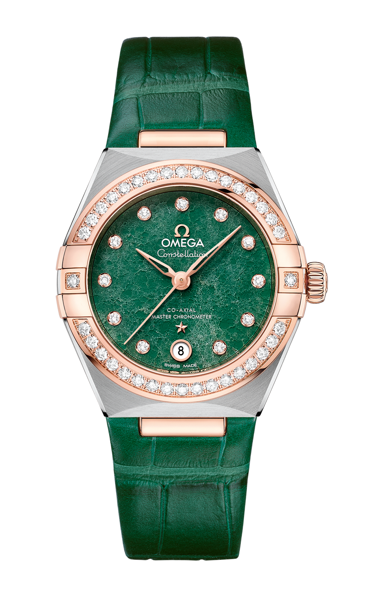 Omega | CONSTELLATIOIN 29 MM, ACCIAIO-ORO SEDNA&trade; SU PELLE - 131.28.29.20.99.001 (1)