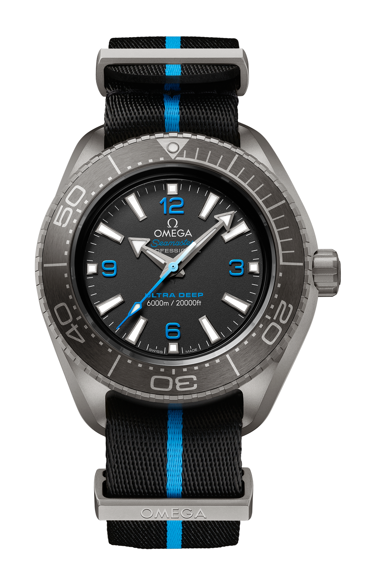 Omega | SEAMASTER PLANET OCEAN 6000M 45,5 MM, TITANIO SU NATO - 215.92.46.21.01.001 (1)