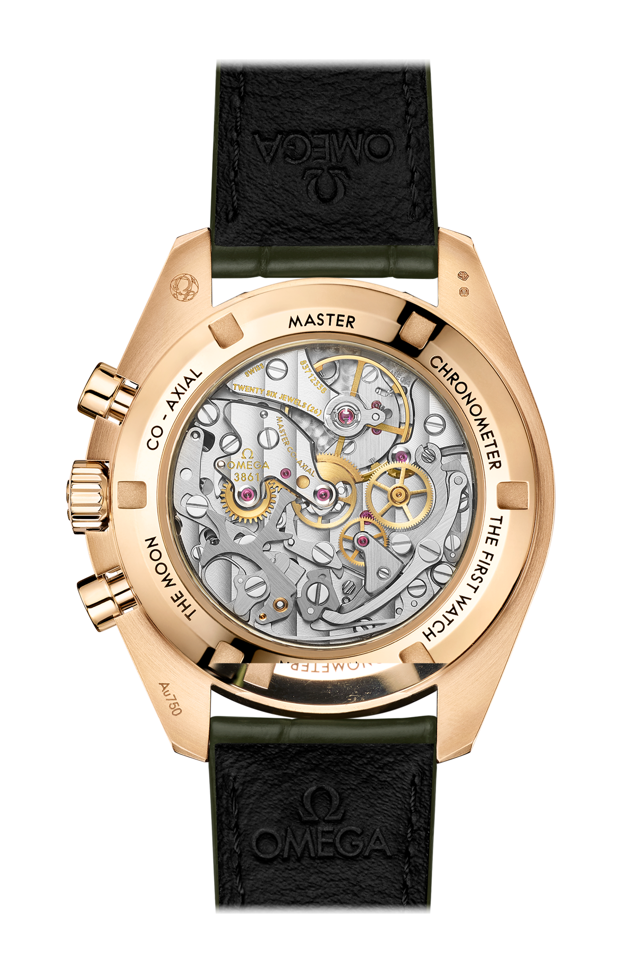 Omega | SPEEDMASTER MOONWATCH PROFESSIONAL 42 MM, ORO MOONSHINE&trade; SU PELLE - 310.63.42.50.10.001 (2)