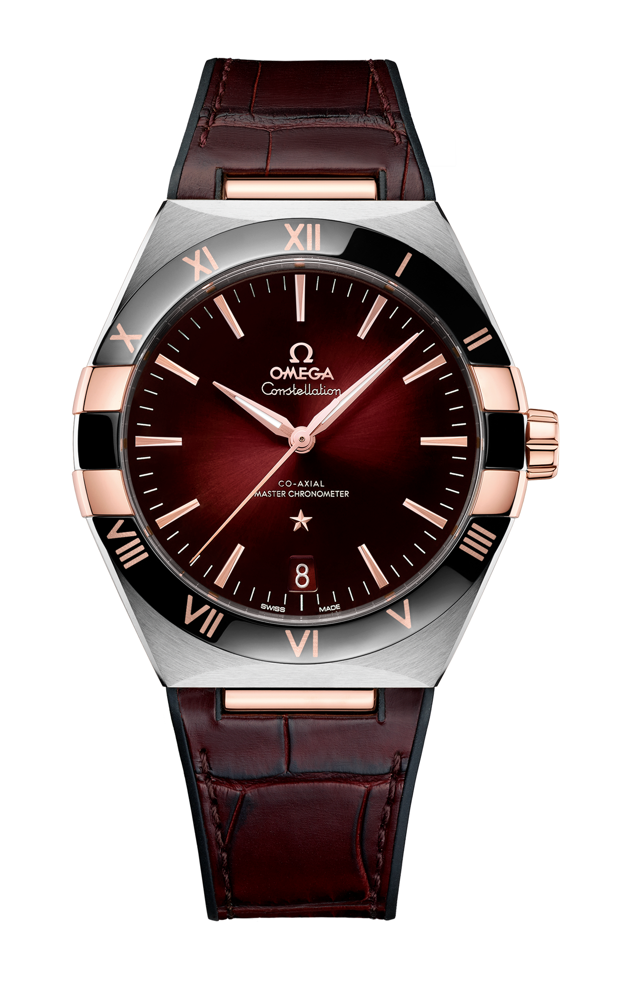 Omega | CONSTELLATION 41 MM, ACCIAIO-ORO SEDNA&trade; SU PELLE - 131.23.41.21.11.001 (1)