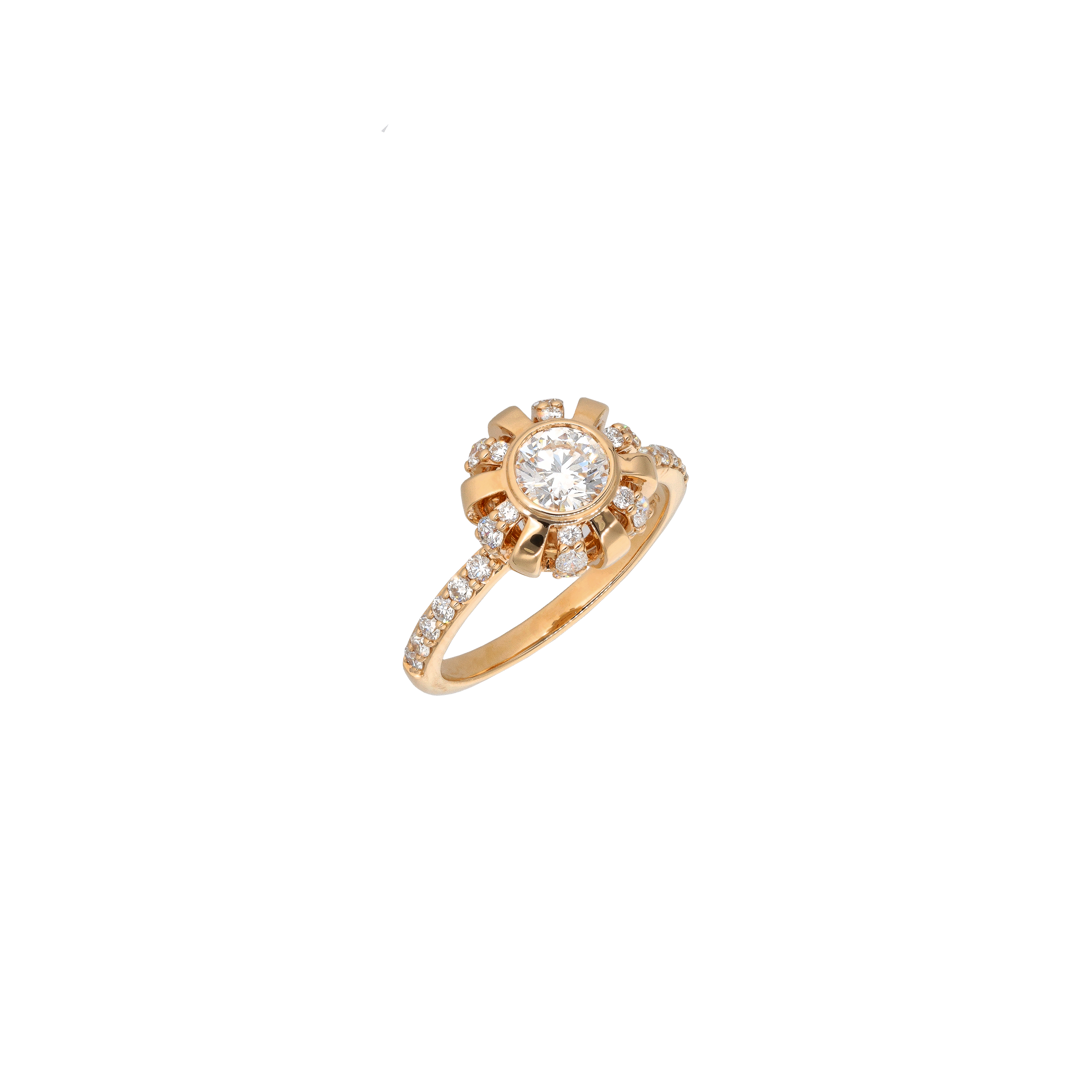 Bartorelli Italian Jewels | ANELLO CORONA IN ORO ROSA E DIAMANTI - VR28849DP (1)