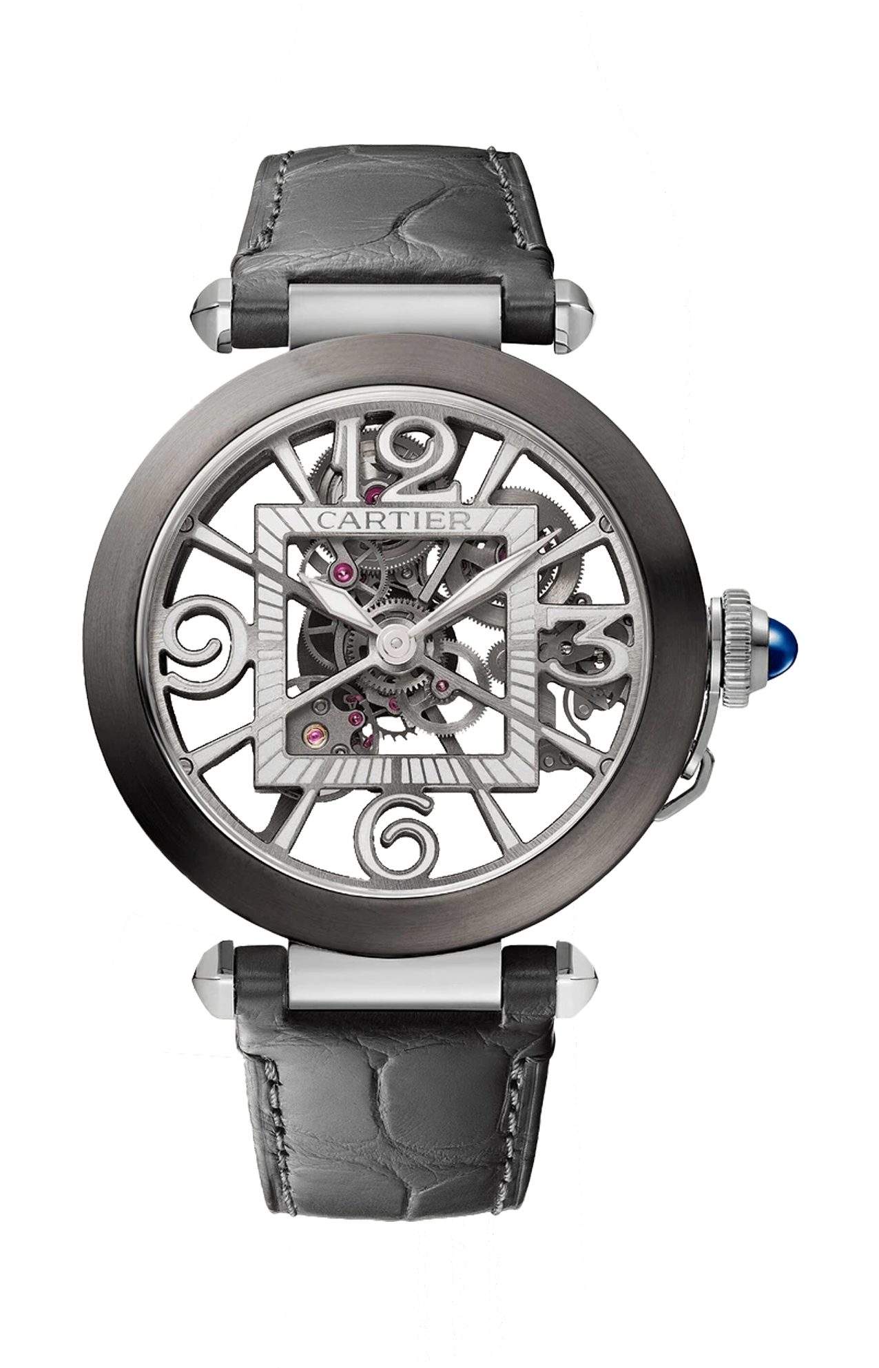 Cartier | PASHA DE CARTIER, 41 MM, ACCIAIO, SCHELETRATO, AUTOMATICO - WHPA0017 (1)