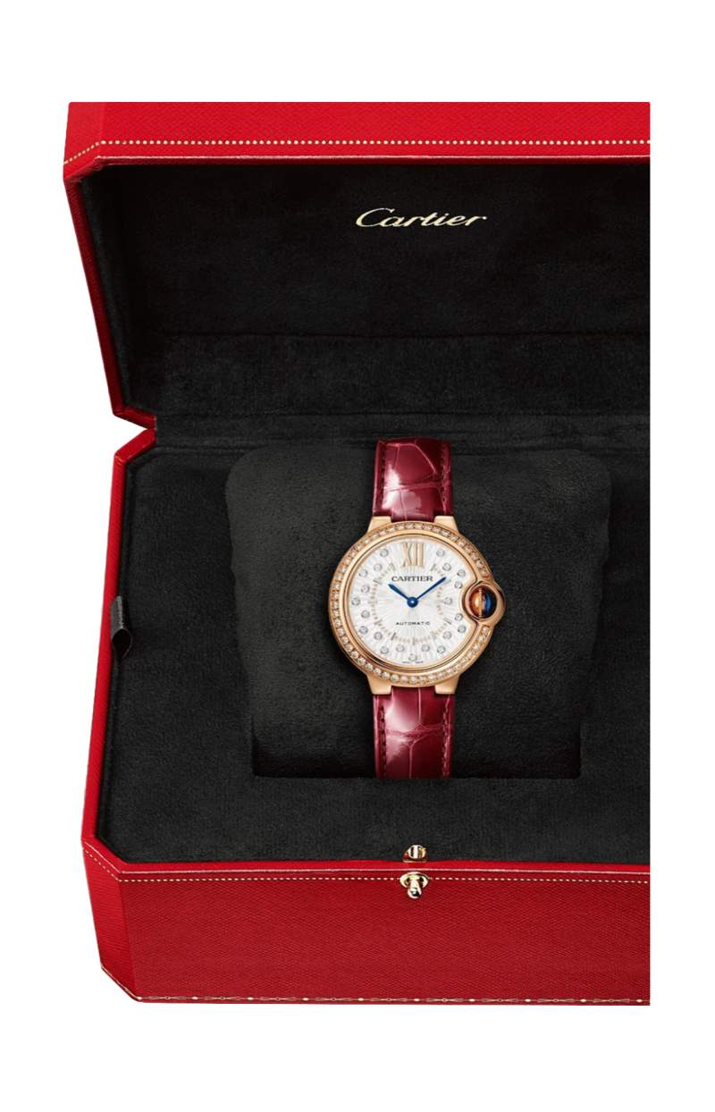 Cartier | BALLON BLEU DE CARTIER 33 MM, AUTOMATICO, ORO ROSA, DIAMANTI - WJBB0080 (2)