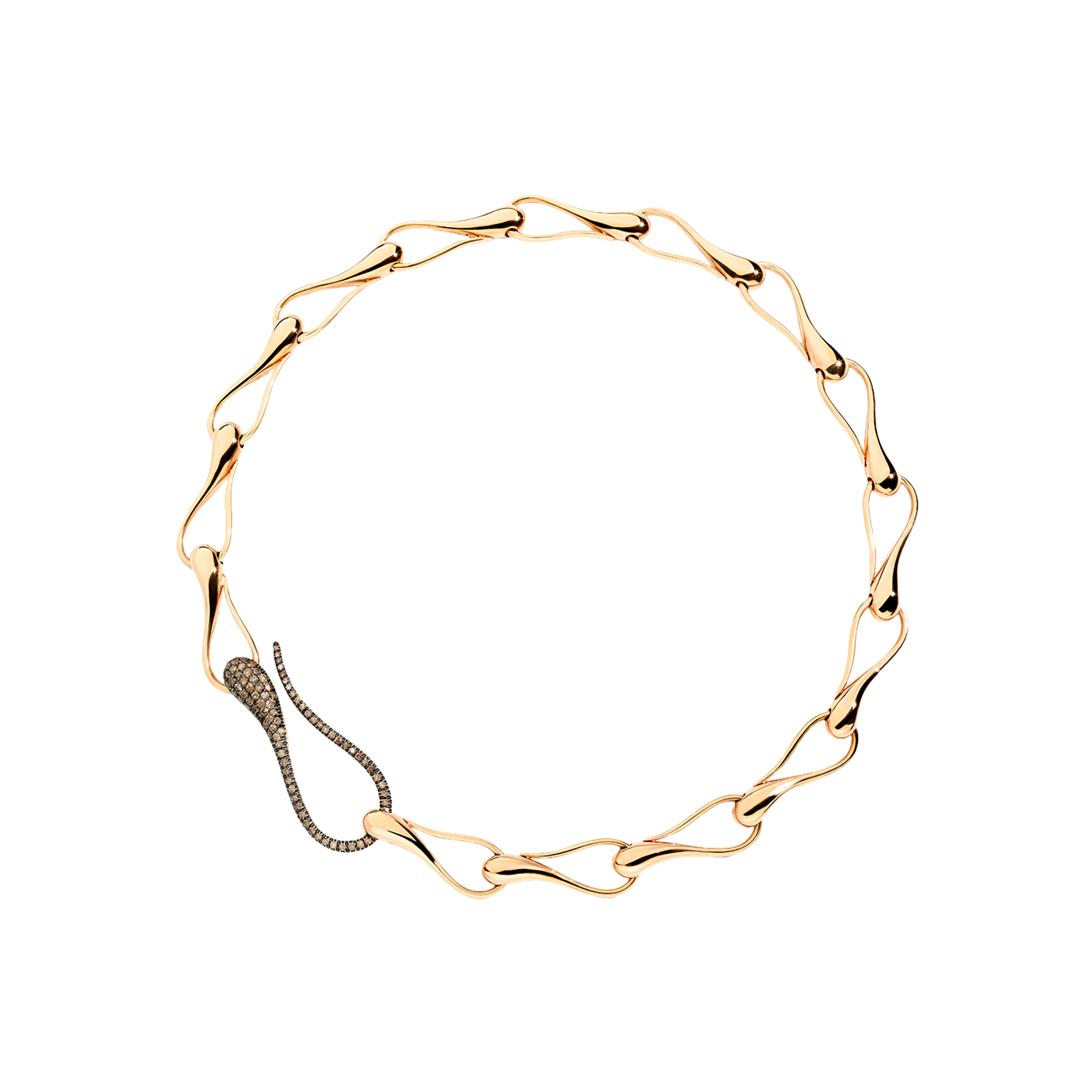 Dada Arrigoni | COLLANA ELIKA IN ORO ROSA BRUNITO E DIAMANTI BROWN - DEK01CARNDW - DEK01CARNDW (1)