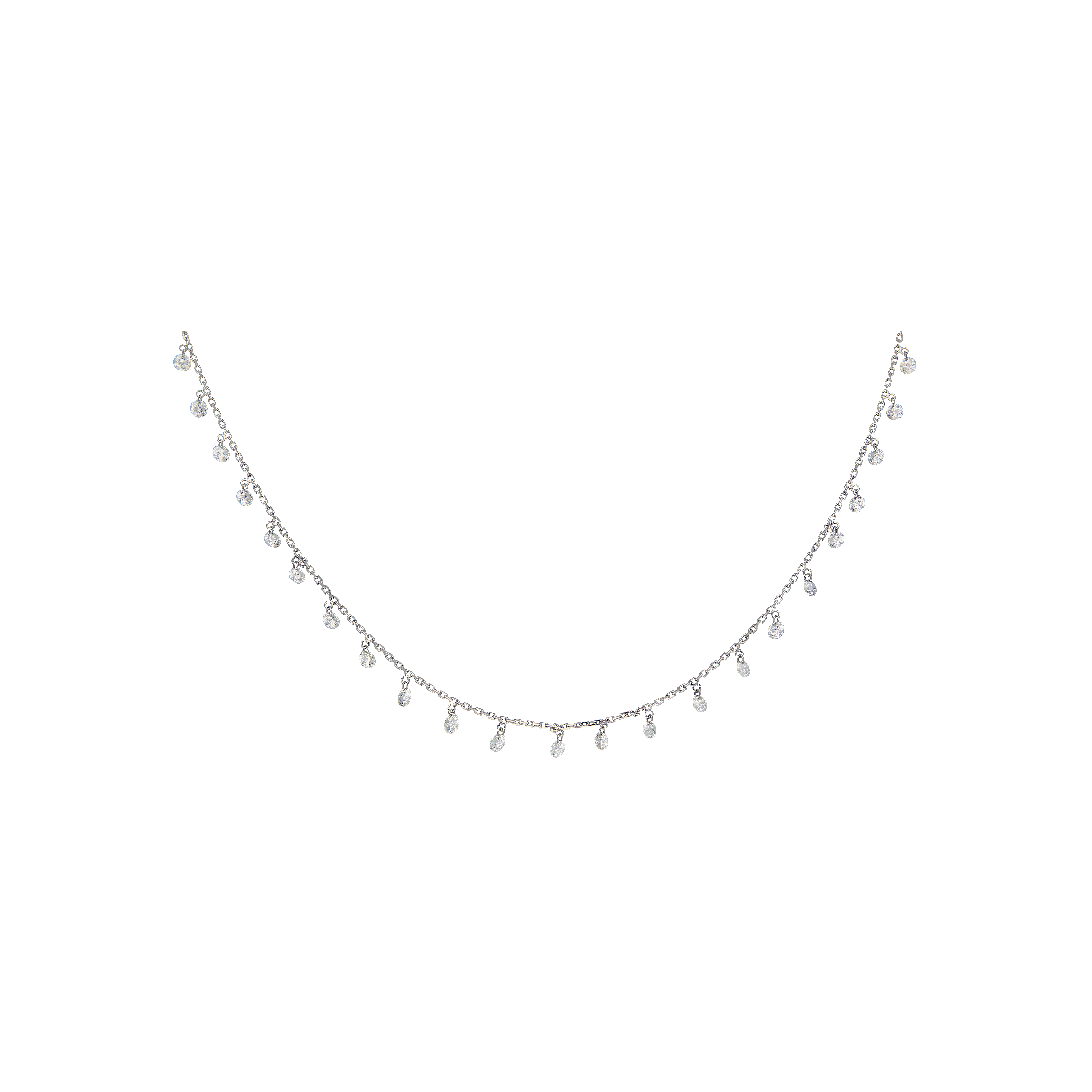 Bartorelli Italian Jewels | GIROCOLLO IN ORO BIANCO CON DIAMANTI - C.2792 (1)