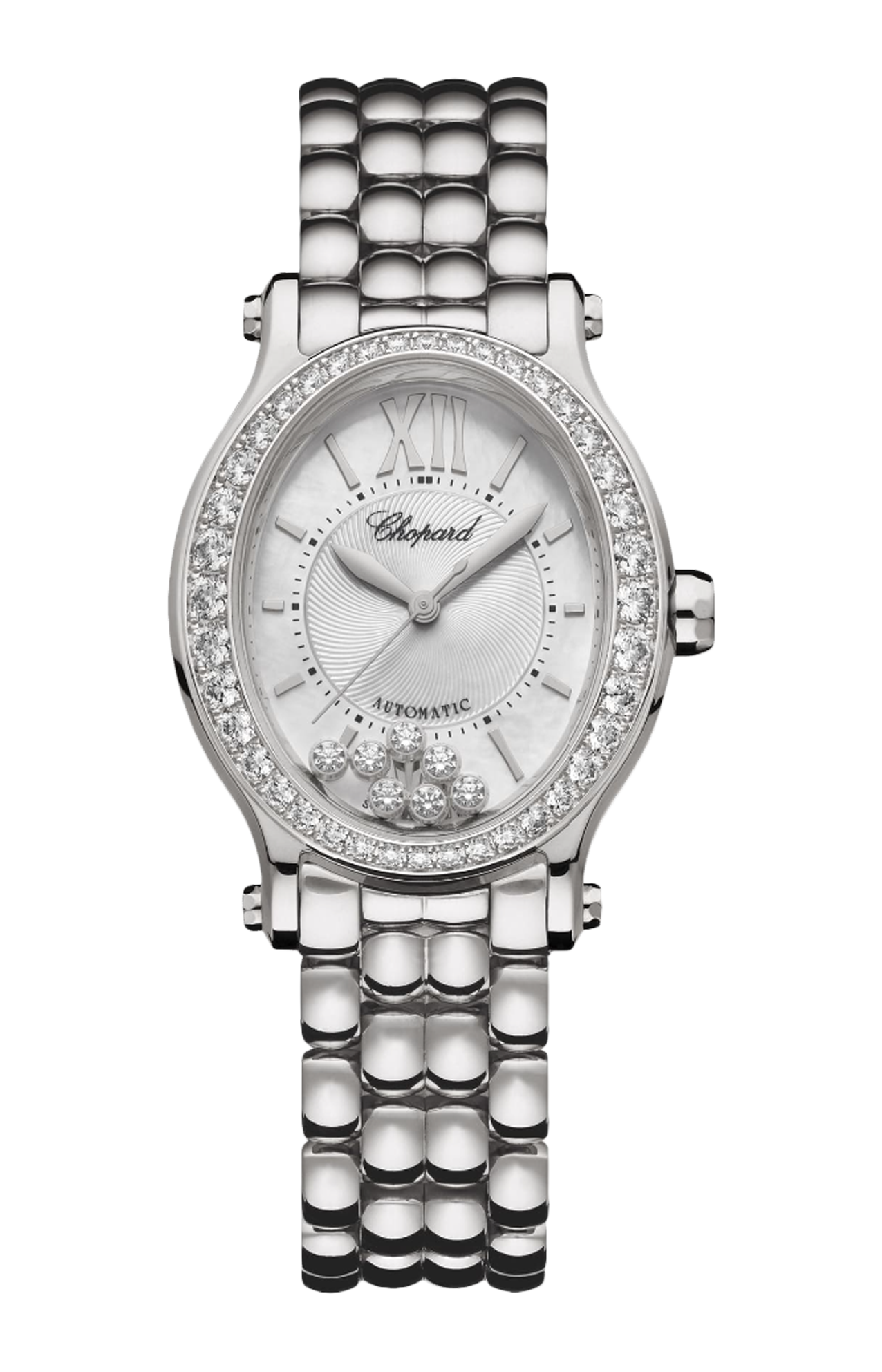 Chopard | HAPPY SPORT 29 X 31 MM, AUTOMATICO, LUCENT STEEL&trade;, DIAMANTI - 278602 (1)