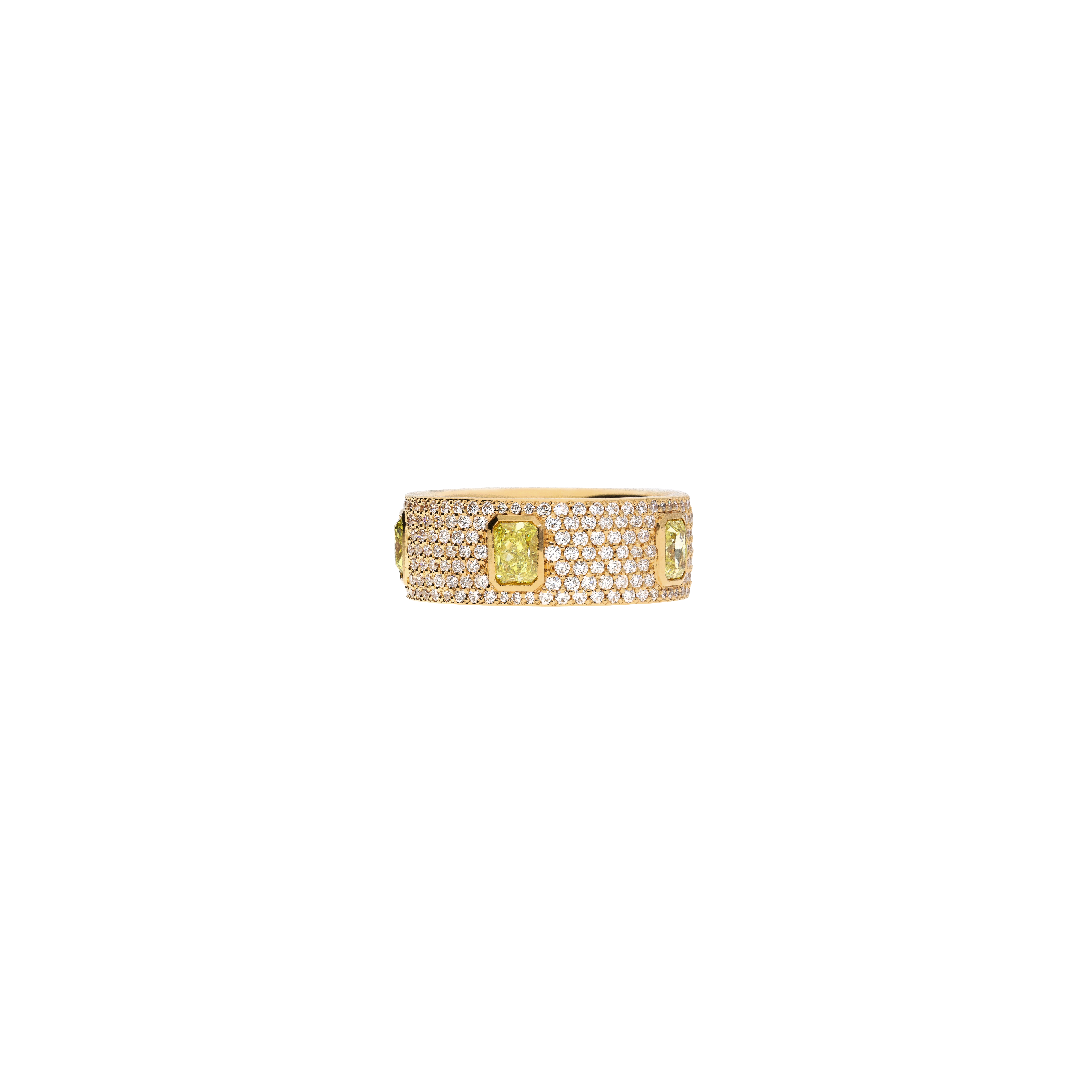Bartorelli Italian Jewels | ANELLO IN ORO ROSA CON PAVE' DI DIAMANTI E DIAMANTI FANCY - 000-4750NS-DF (2)