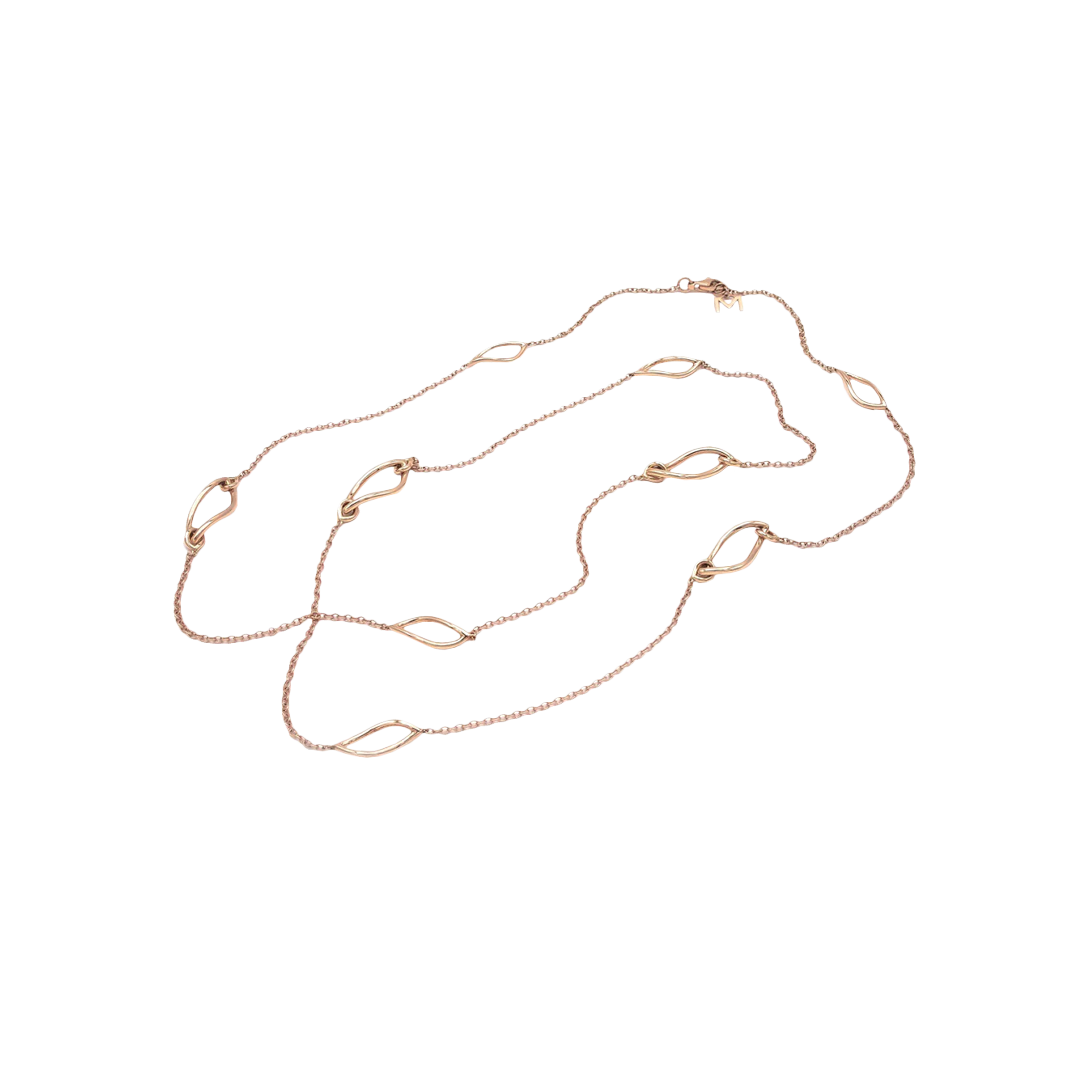 Mattioli | COLLANA SAUTOIR NAVETTES IN ORO ROSA  - MGI75050R - MGI75050R (1)