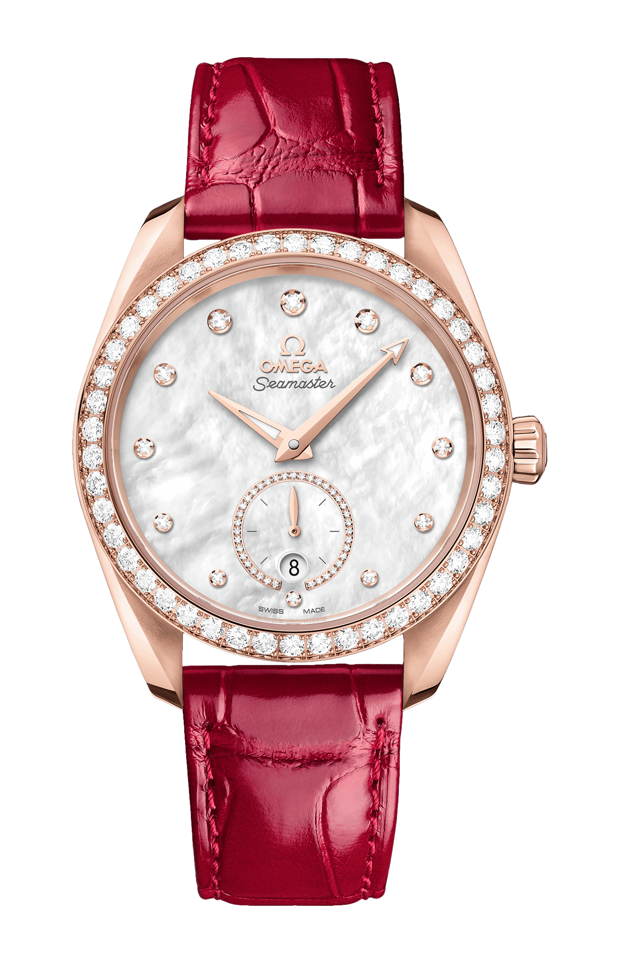 Omega | SEAMASTER AQUA TERRA 150M 38 MM, ORO SEDNA&trade; SU PELLE - 220.58.38.20.55.002 (1)