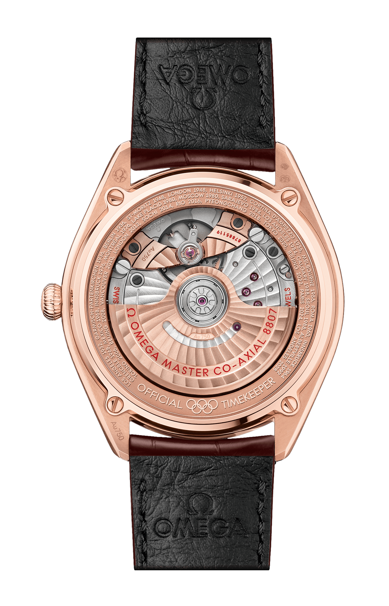 Omega | SEAMASTER OLYMPIC OFFICIAL TIMEKEEPER 39,5 MM, ORO SEDNA&trade; SU PELLE - 522.53.40.20.04.003 (2)