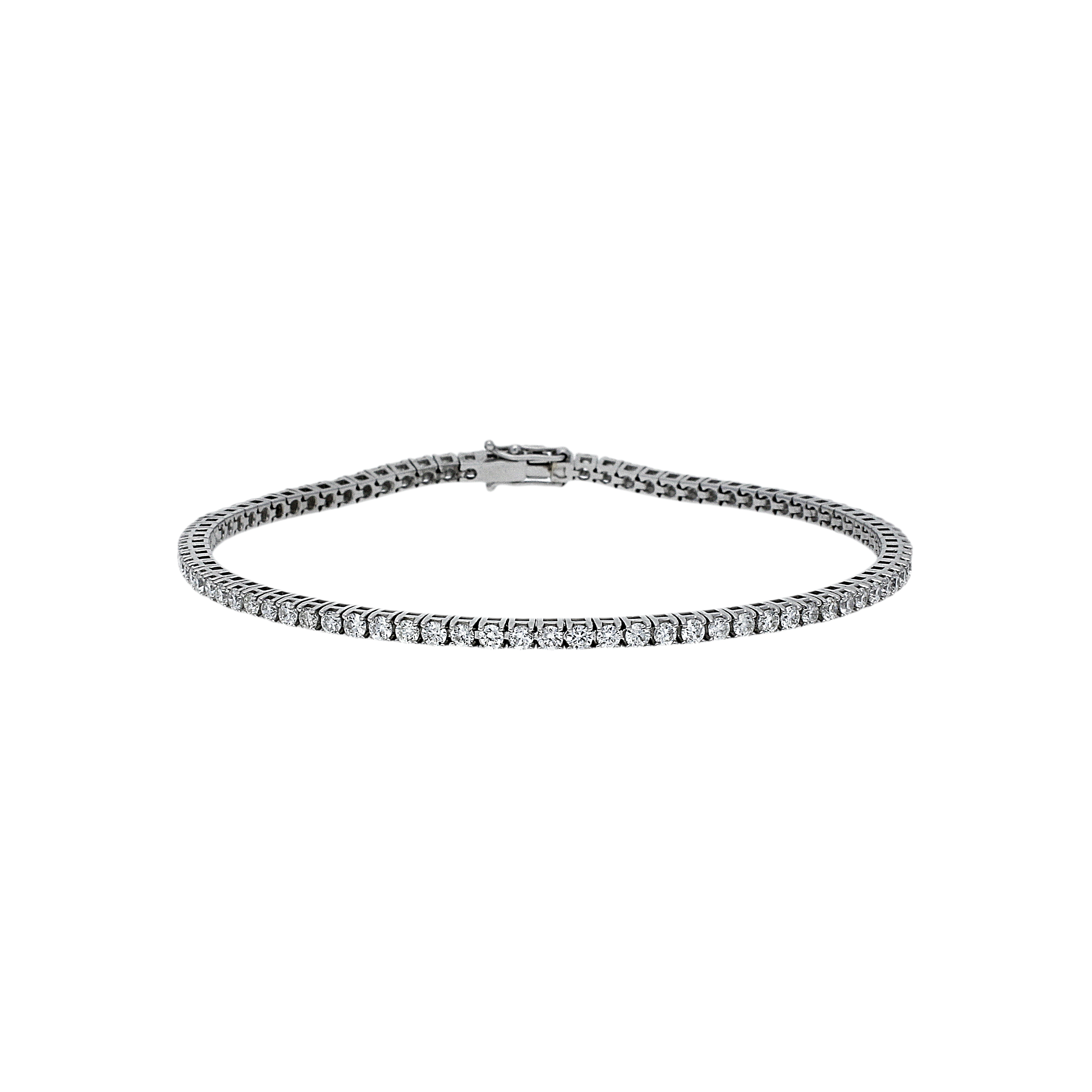 Bartorelli Italian Jewels | BRACCIALE TENNIS  IN ORO BIANCO CON DIAMANTI - 417-P275 (1)
