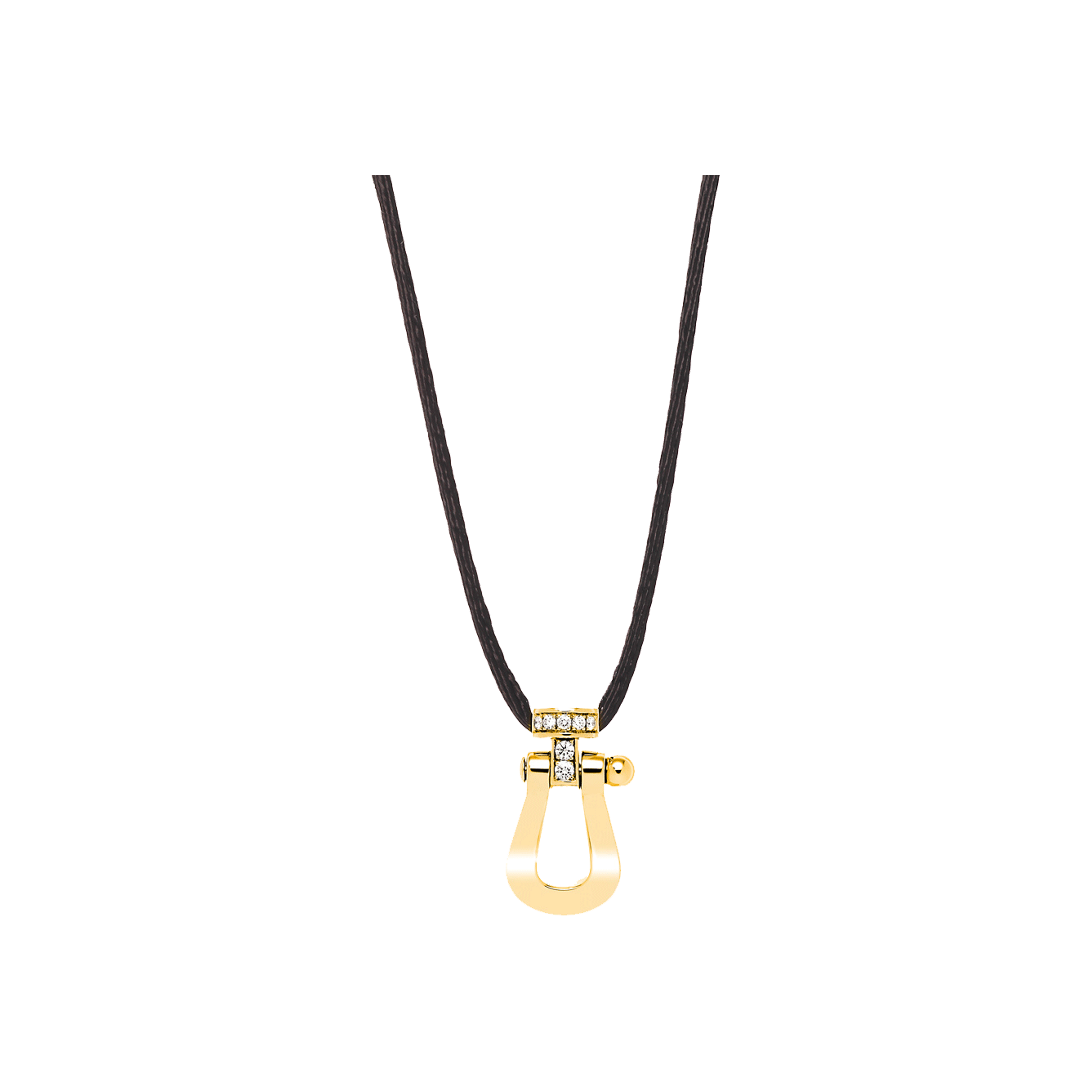 Fred | COLLANA FORCE 10 MODELLO GRANDE IN ORO GIALLO E DIAMANTI - 3B0208 - 3B0208 (1)