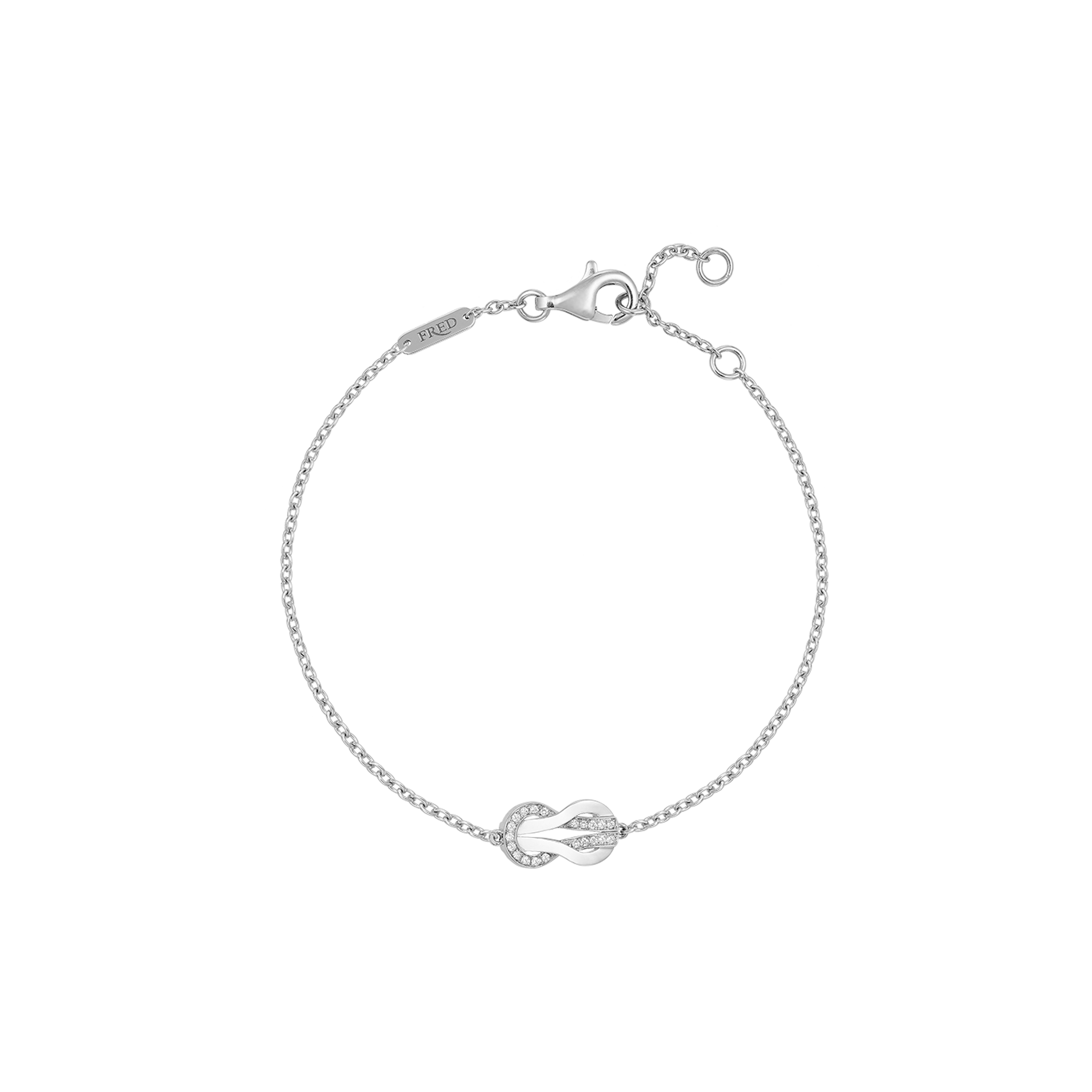 Fred | BRACCIALE CHANCE INFINIE MODELLO MEDIO IN ORO BIANCO E DIAMANTI - 6B0995 - 6B0995 (1)