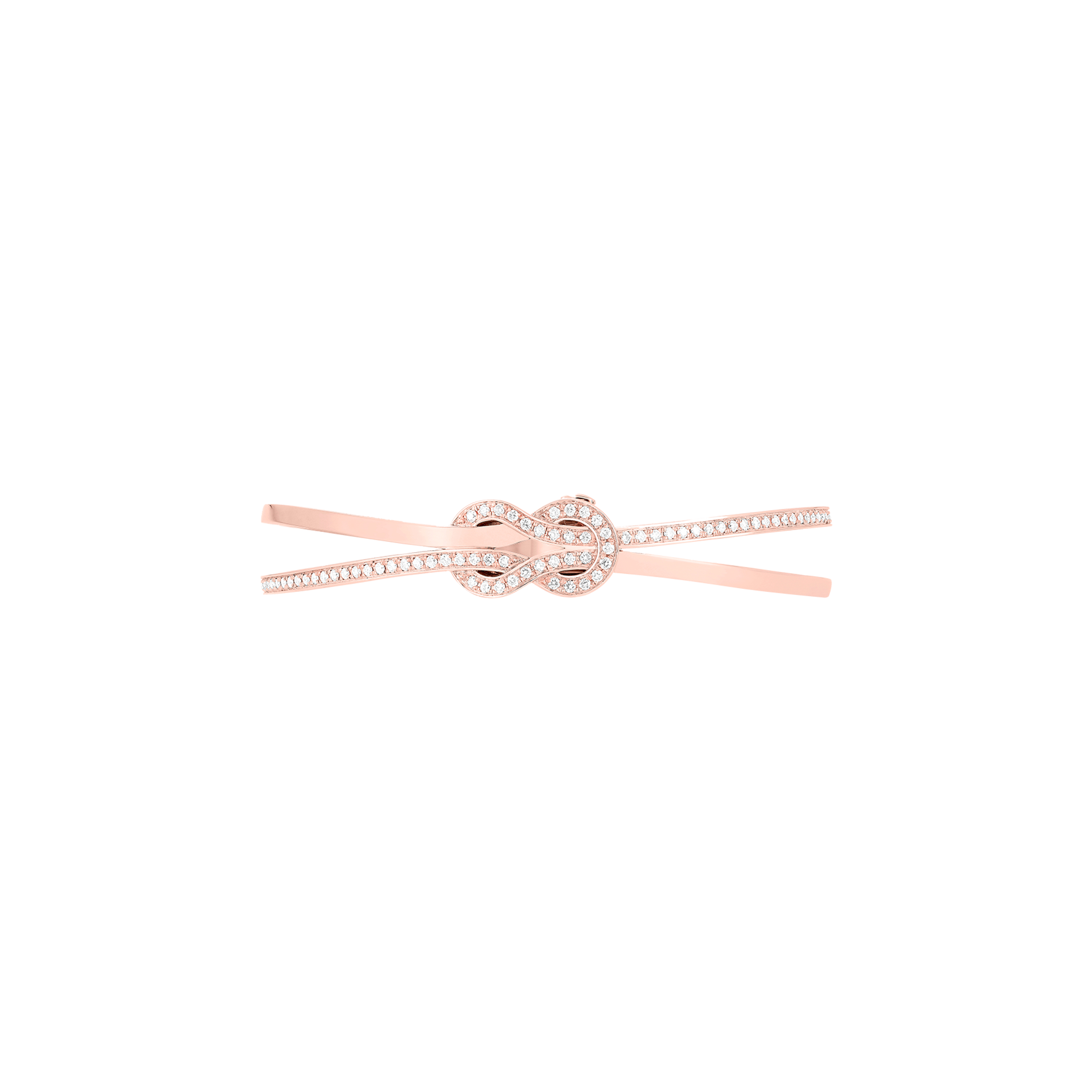 Fred | BRACCIALE RIGIDO CHANCE INFINIE IN ORO ROSA E DIAMANTI - 6J0194 - 6J0194 (2)