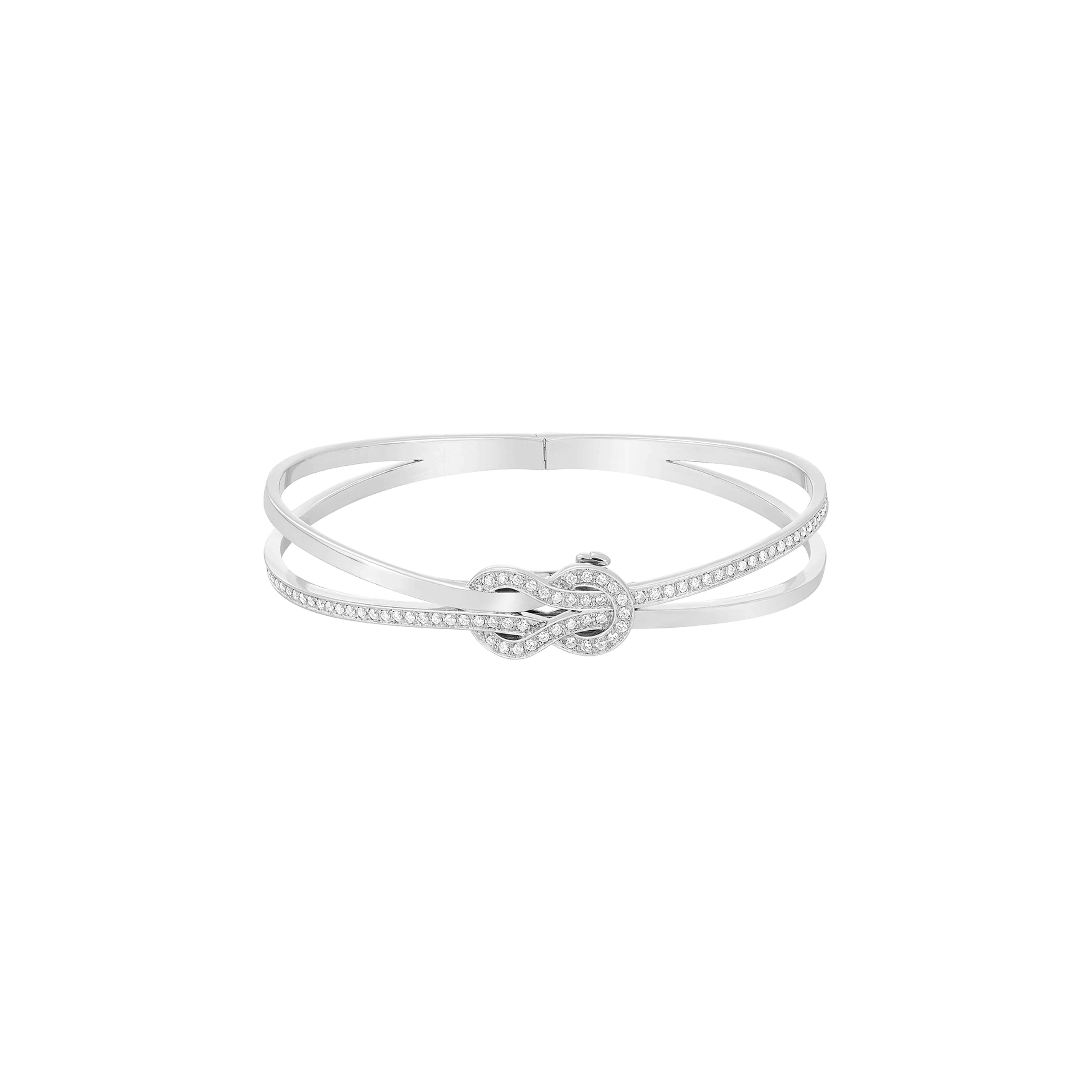 Fred | BRACCIALE RIGIDO CHANCE INFINIE IN ORO BIANCO E DIAMANTI - 6J0195 - 6J0195 (1)