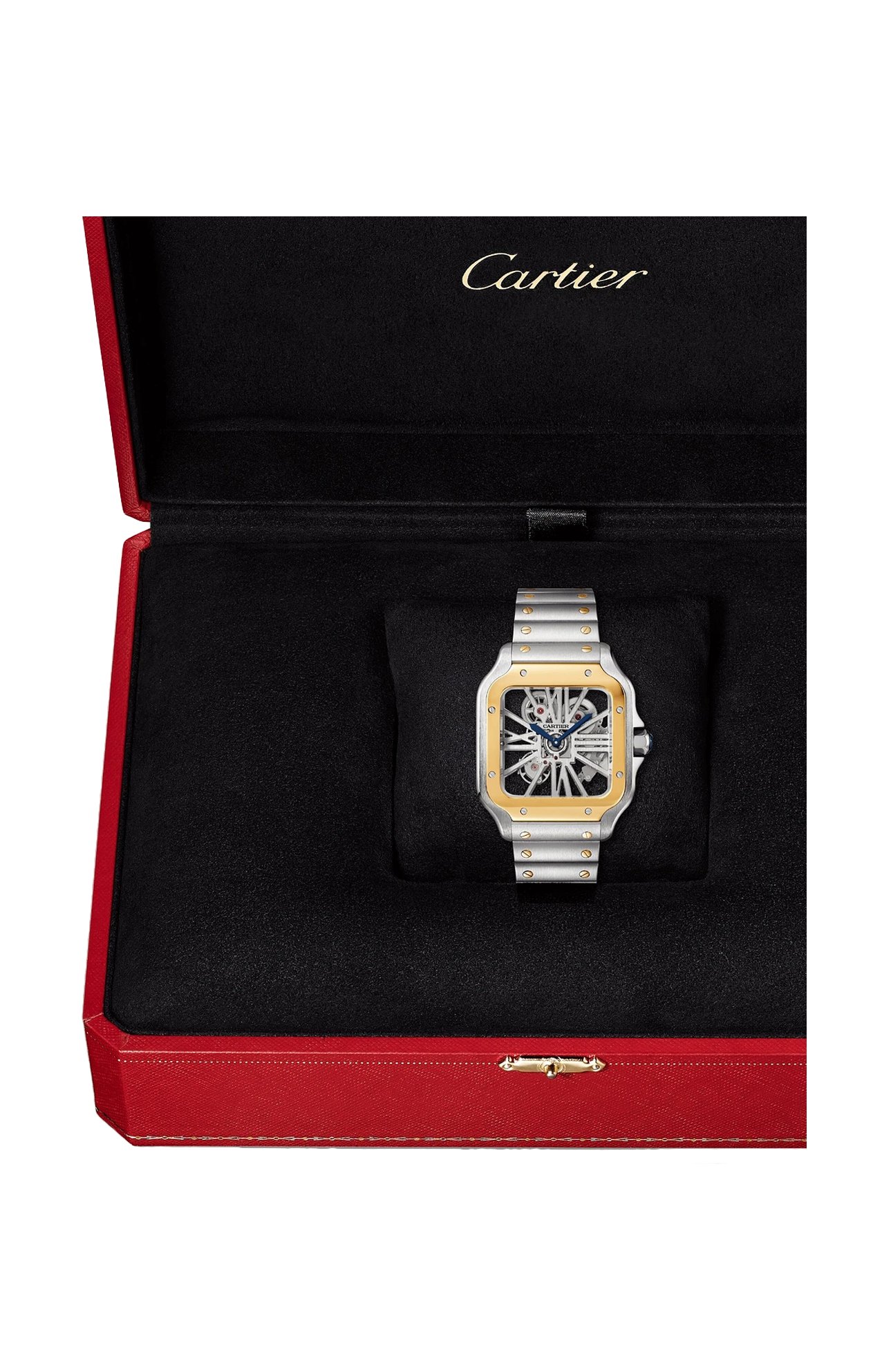 Cartier | SANTOS DE CARTIER, MODELLO GRANDE, ORO GIALLO, ACCIAIO, MANUALE - WHSA0019 (2)