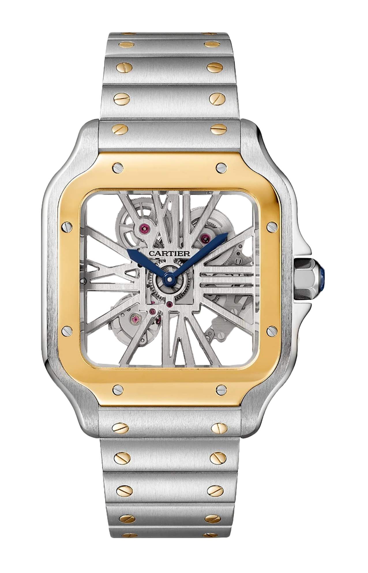 Cartier | SANTOS DE CARTIER, MODELLO GRANDE, ORO GIALLO, ACCIAIO, MANUALE - WHSA0019 (1)