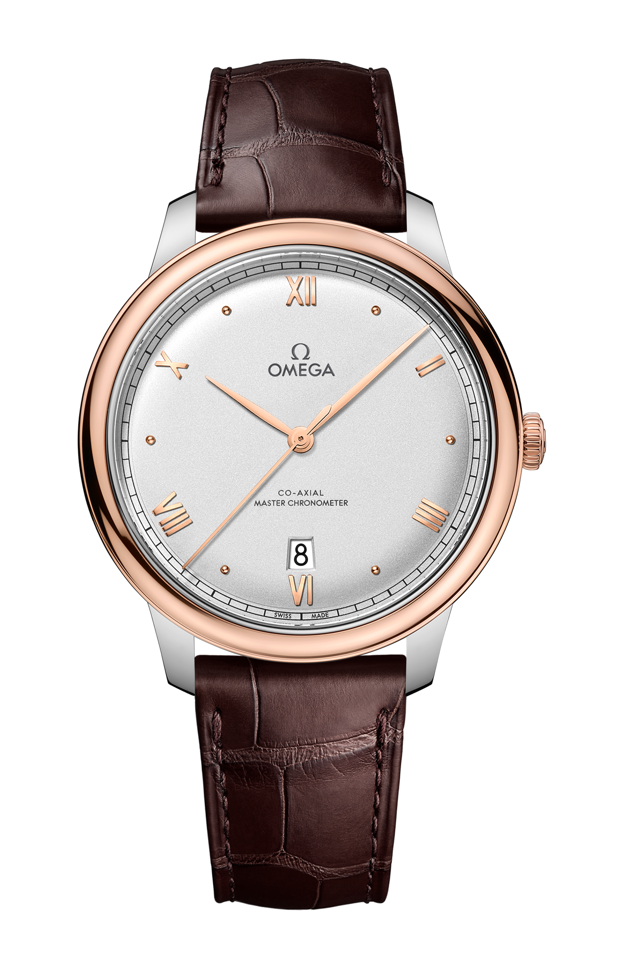 Omega | DE VILLE PRESTIGE 40 MM, ACCIAIO-ORO SEDNA&trade; SU PELLE - 434.23.40.20.02.001 (1)