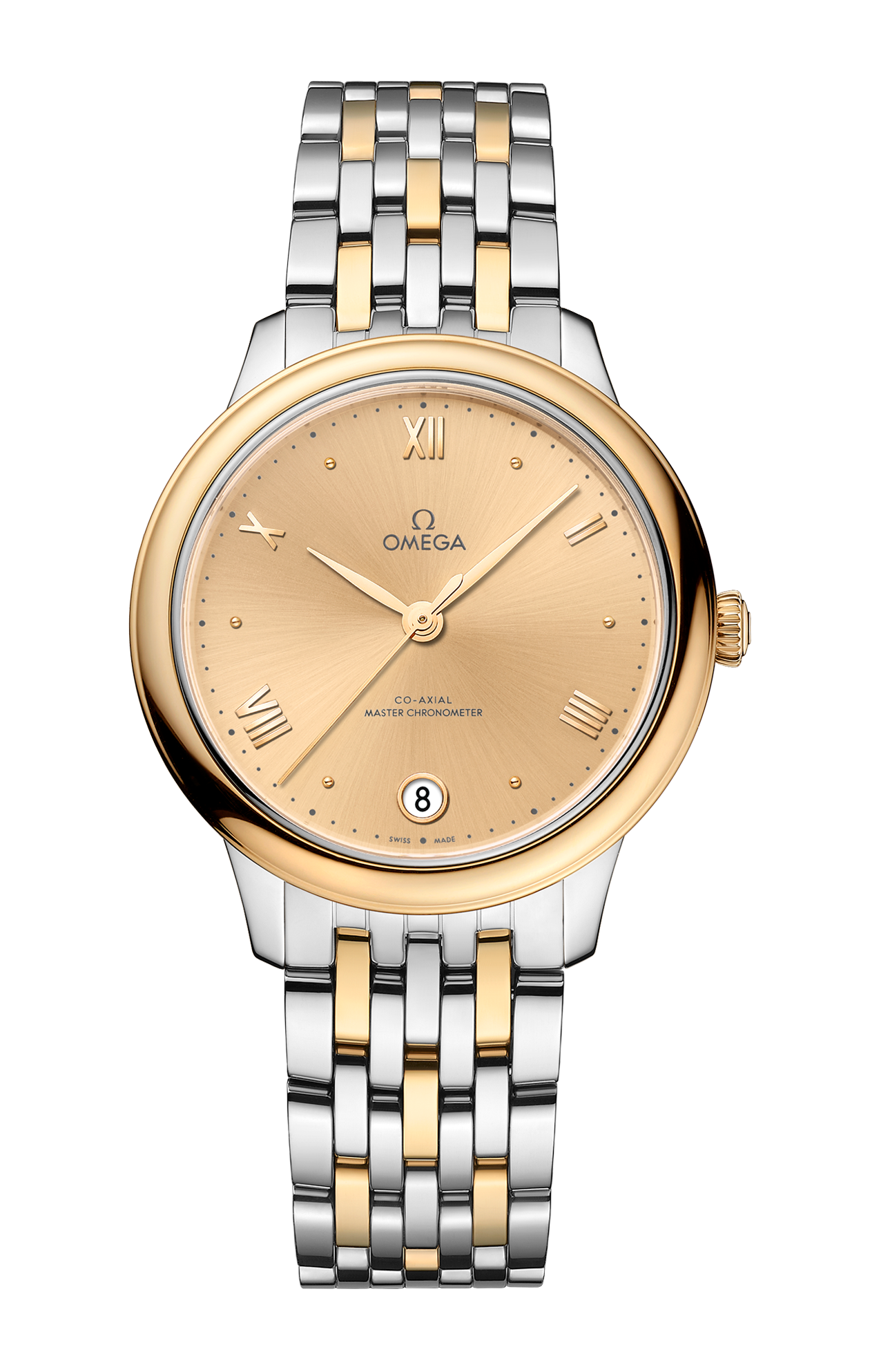 Omega | DE VILLE PRESTIGE 34 MM, ACCIAIO-ORO GIALLO SU ACCIAIO-ORO GIALLO - 434.20.34.20.08.001 (1)