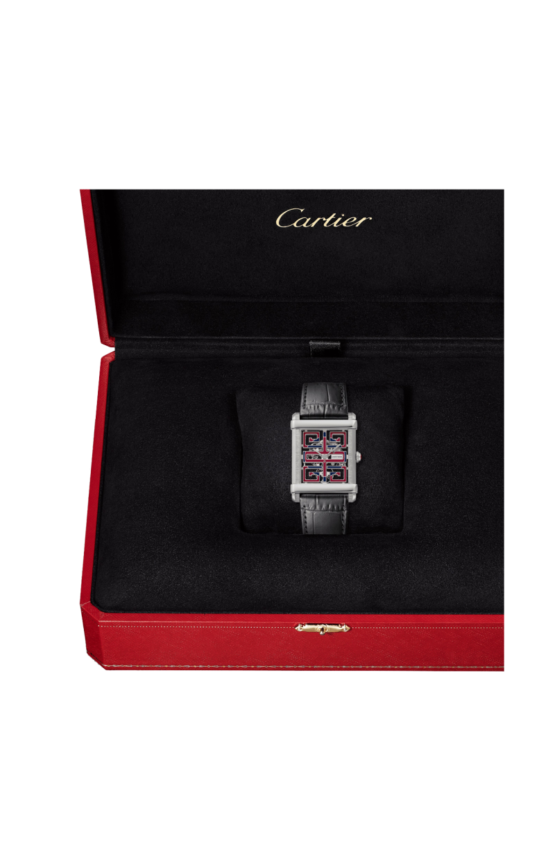 Cartier | TANK CHINOISE SKELETON PLATINUM MODELLO GRANDE, MANUALE - EDIZIONE LIMITATA - WHTA0015 (3)