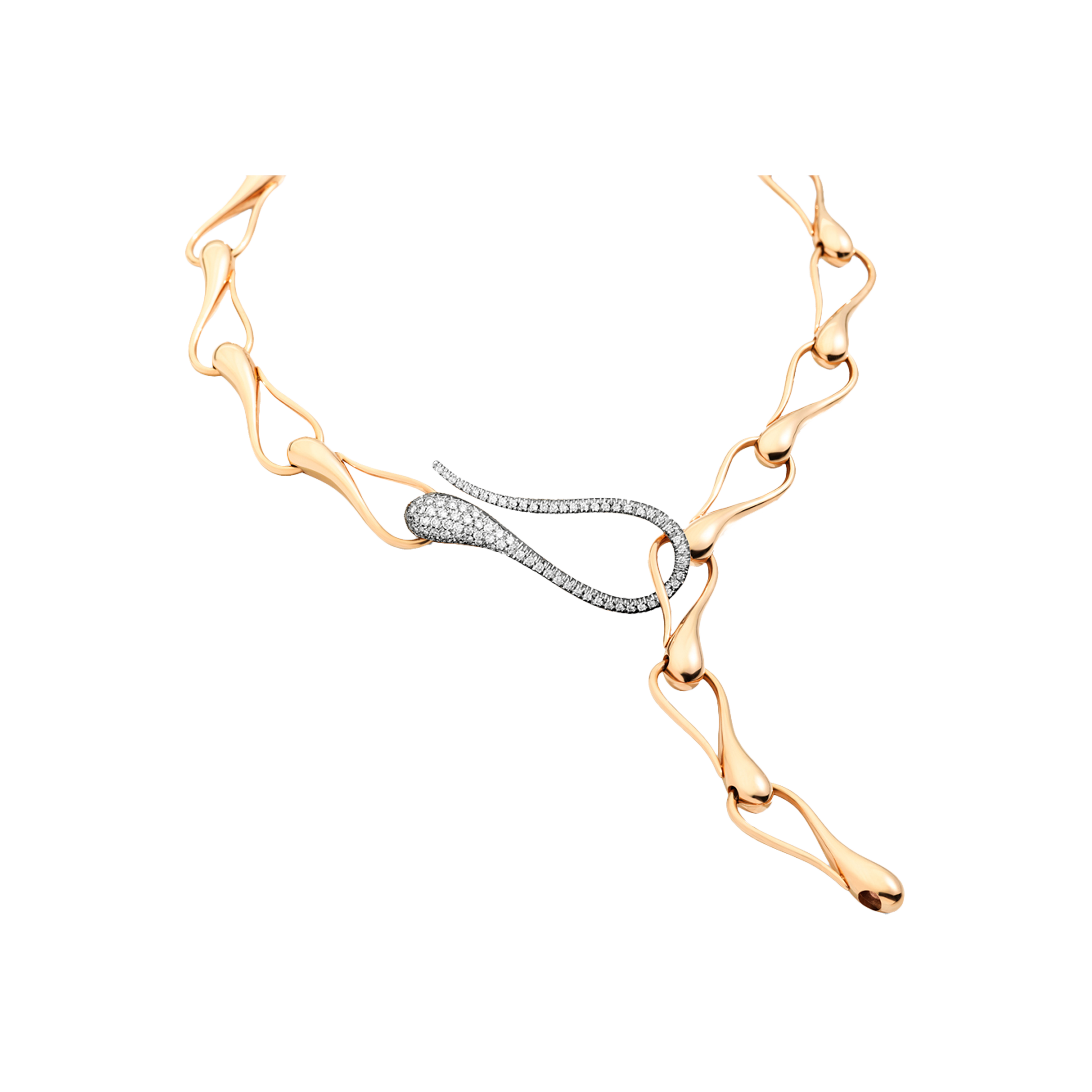 Dada Arrigoni | CATENA ELIKA IN ORO ROSA E BIANCO 18K E DIAMANTI - DEK01CARBDI - DEK01CARBDI (2)