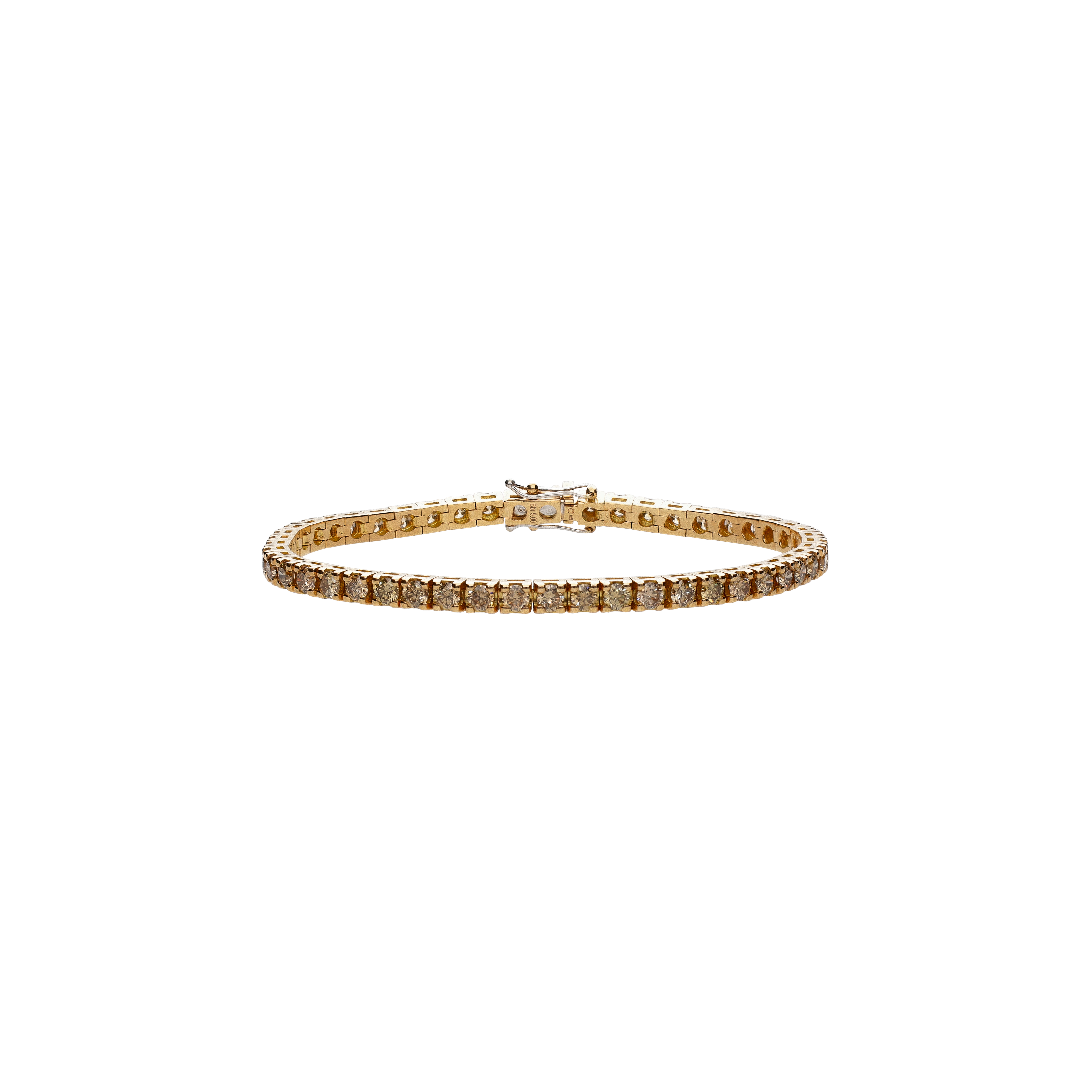 Bartorelli Italian Jewels | BRACCIALE TENNIS IN ORO ROSA E DIAMANTI BROWN - 329-L1051-H2 (1)