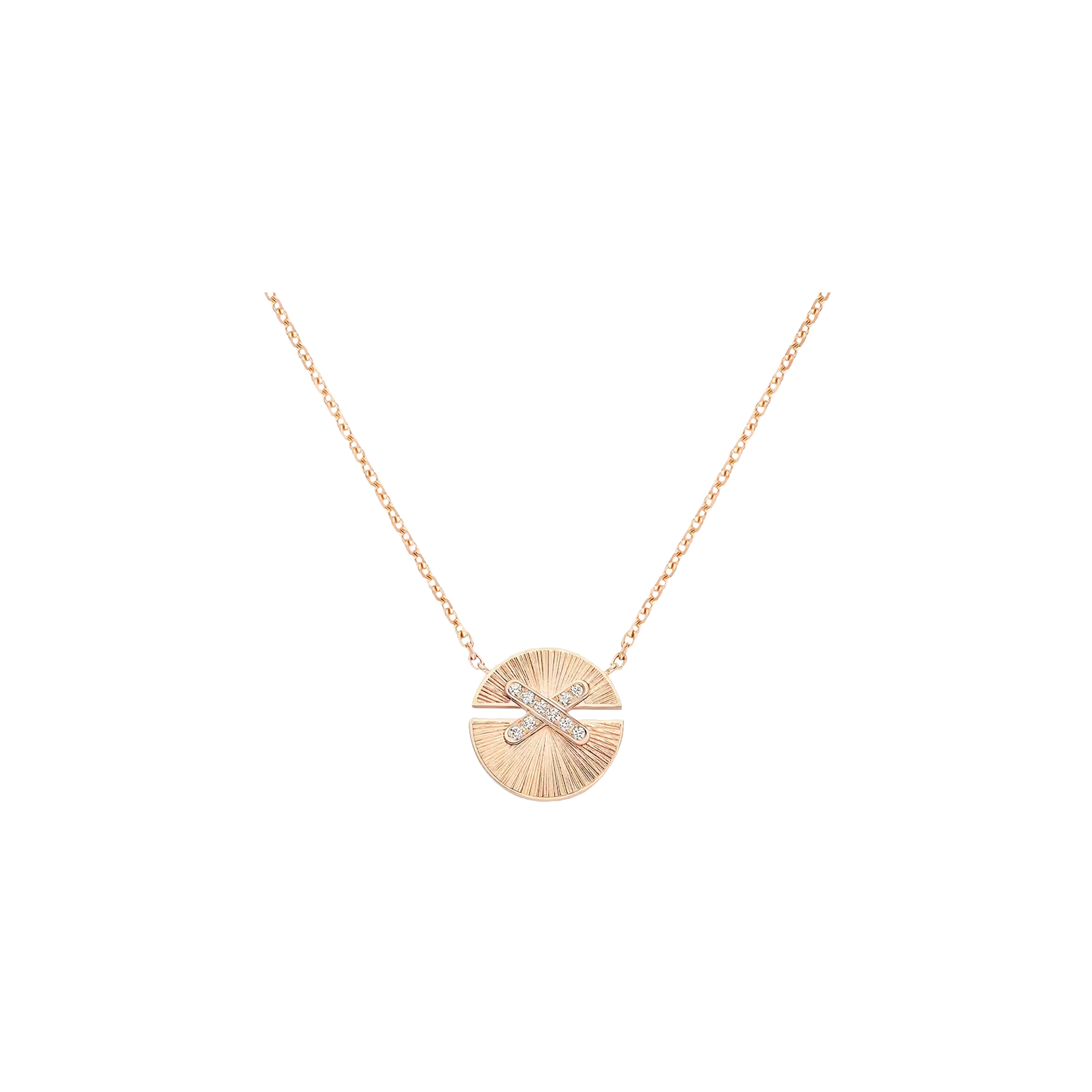 Chaumet | CHAUMET - PENDENTE JEUX DE LIENS HARMONY MODELLO PICCOLO IN ORO ROSA E DIAMANTI - 085434 - 085434 (1)