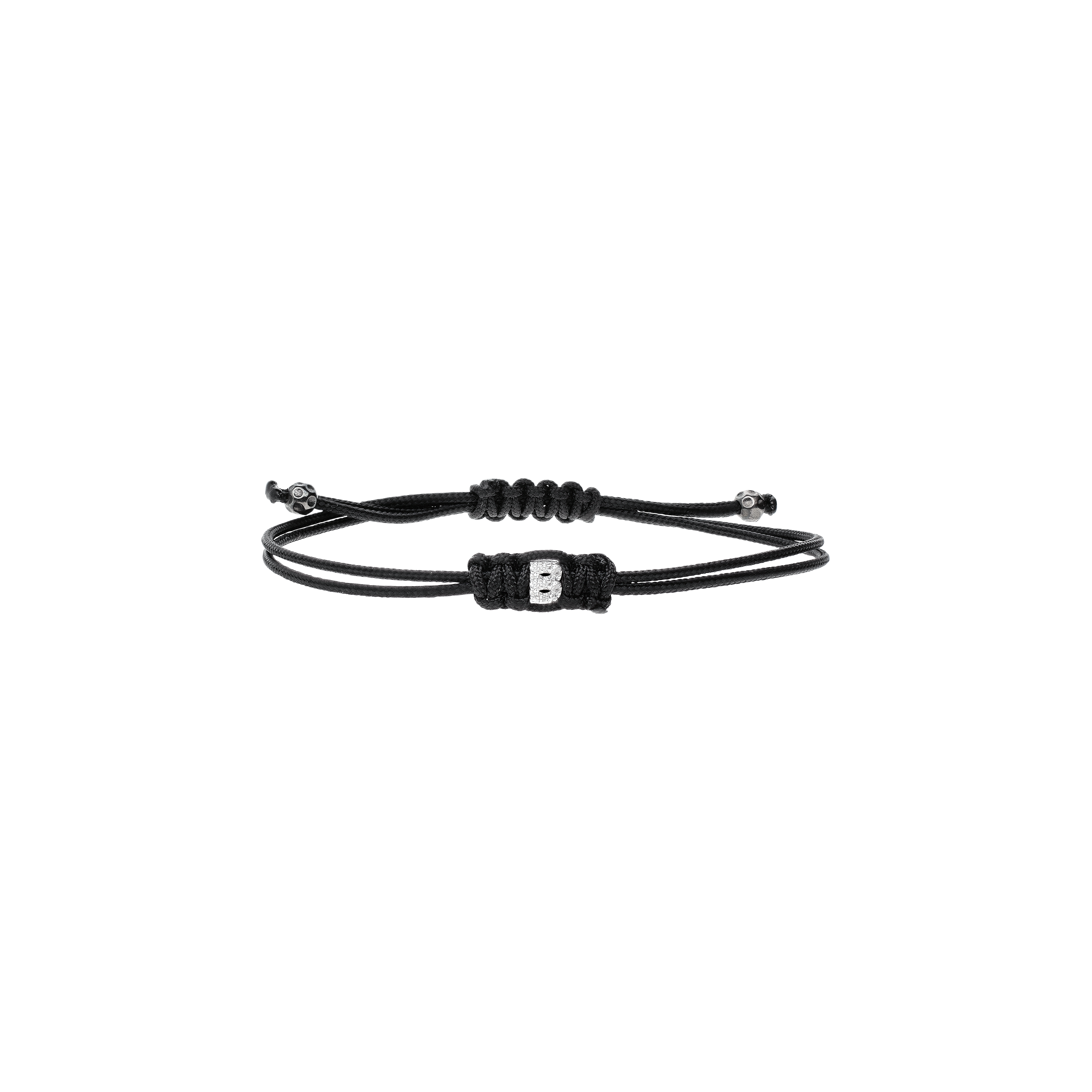 Bartorelli Italian Jewels | BRACCIALE IN CORDINO NERO CON LETTERA 