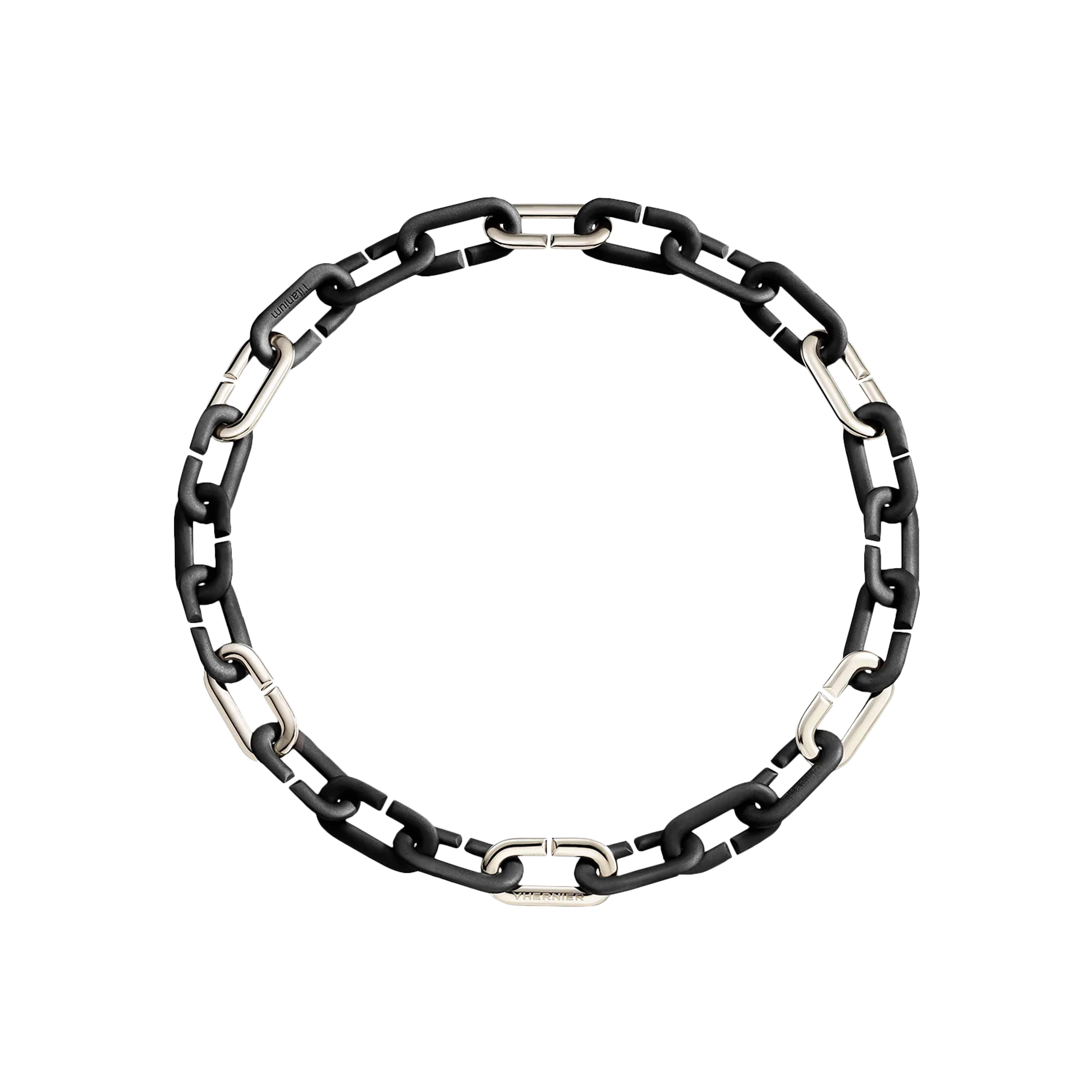 Vhernier | CATENA MON JEU IN TITANIO NERO E ORO BIANCO 18K - T01332CL617 (1)