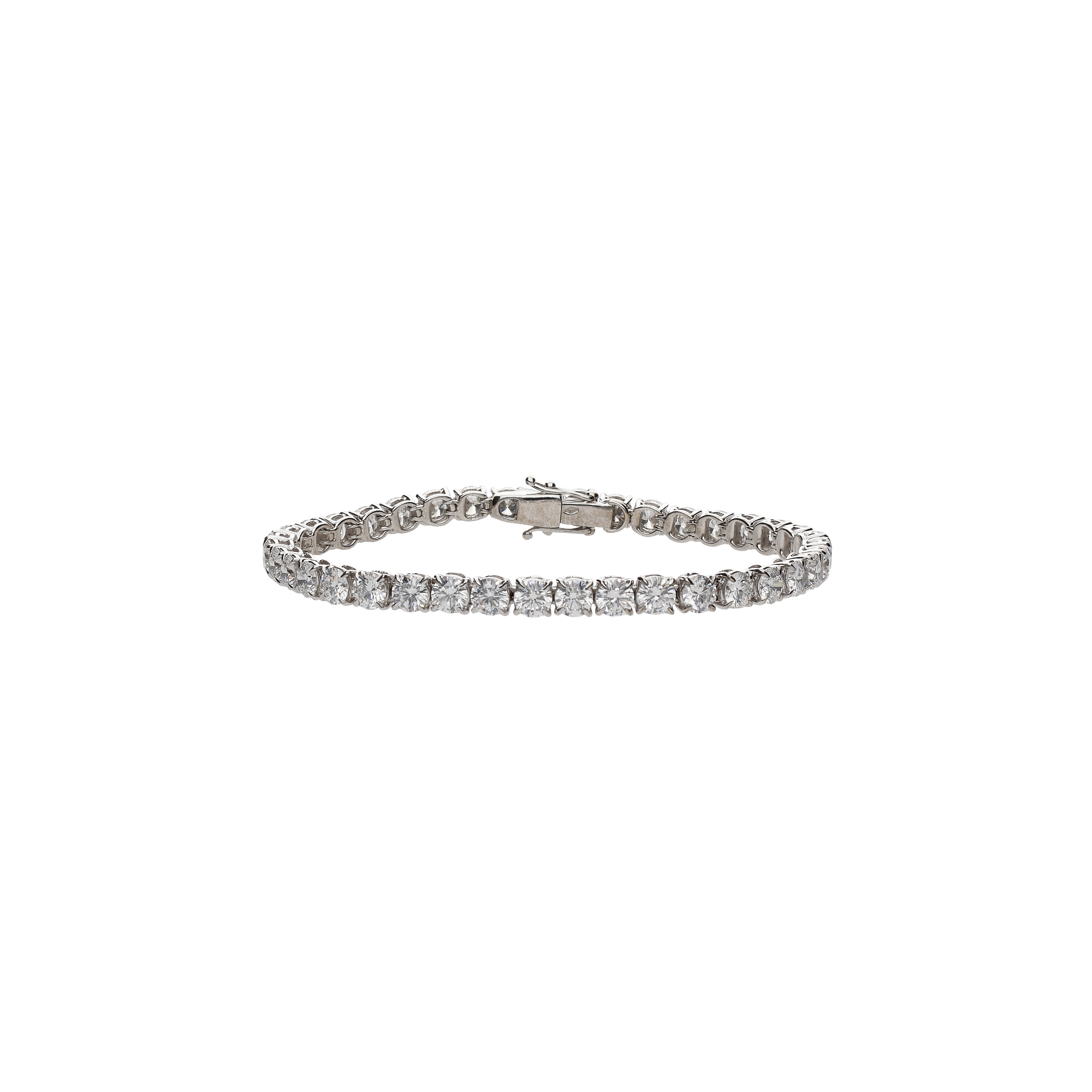 Bartorelli Italian Jewels | BRACCIALE TENNIS IN ORO BIANCO E DIAMANTI - BABR29 (1)