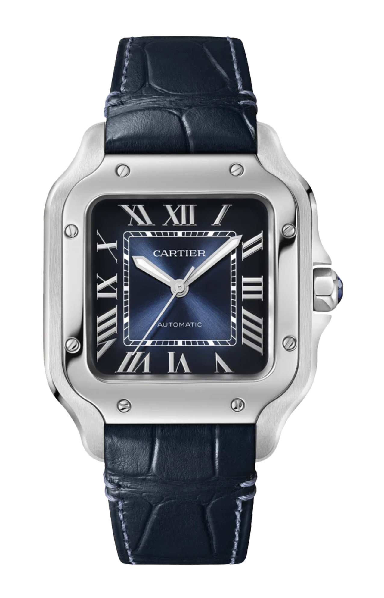 Cartier | SANTOS DE CARTIER, MODELLO MEDIO, ACCIAIO, AUTOMATICO - WSSA0063 (2)