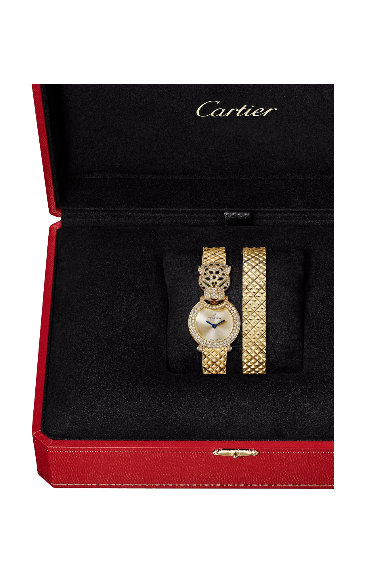 Cartier | LA PANTH&Egrave;RE DE CARTIER, ORO GIALLO, DIAMANTI, SMERALDO, QUARZO - HPI01733 (2)