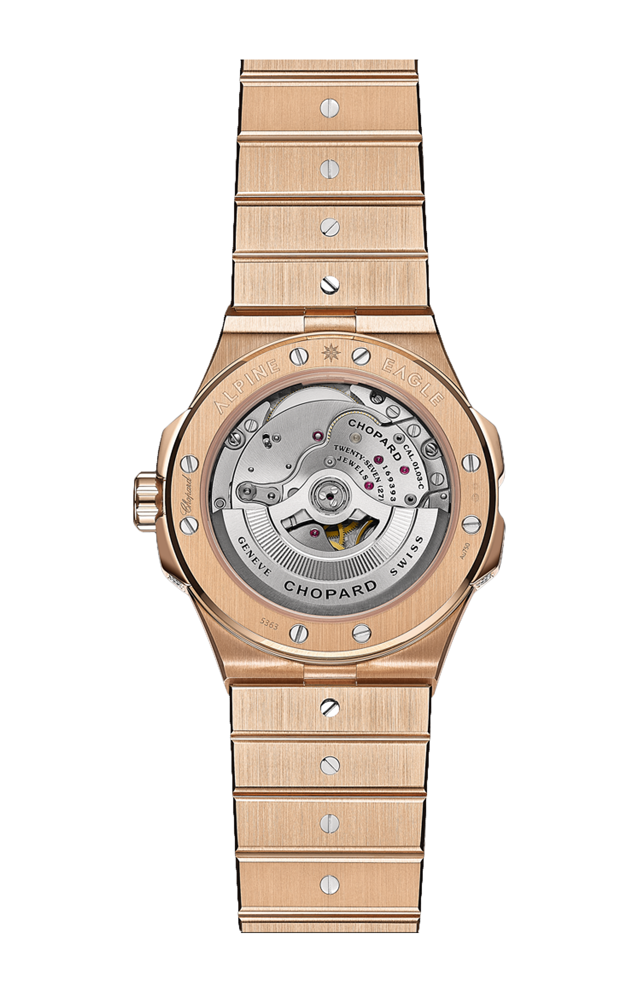 Chopard | ALPINE EAGLE 41 MM, AUTOMATICO, ORO ROSA ETICO, DIAMANTI, ZAFFIRI COLORATI - 295363 (2)