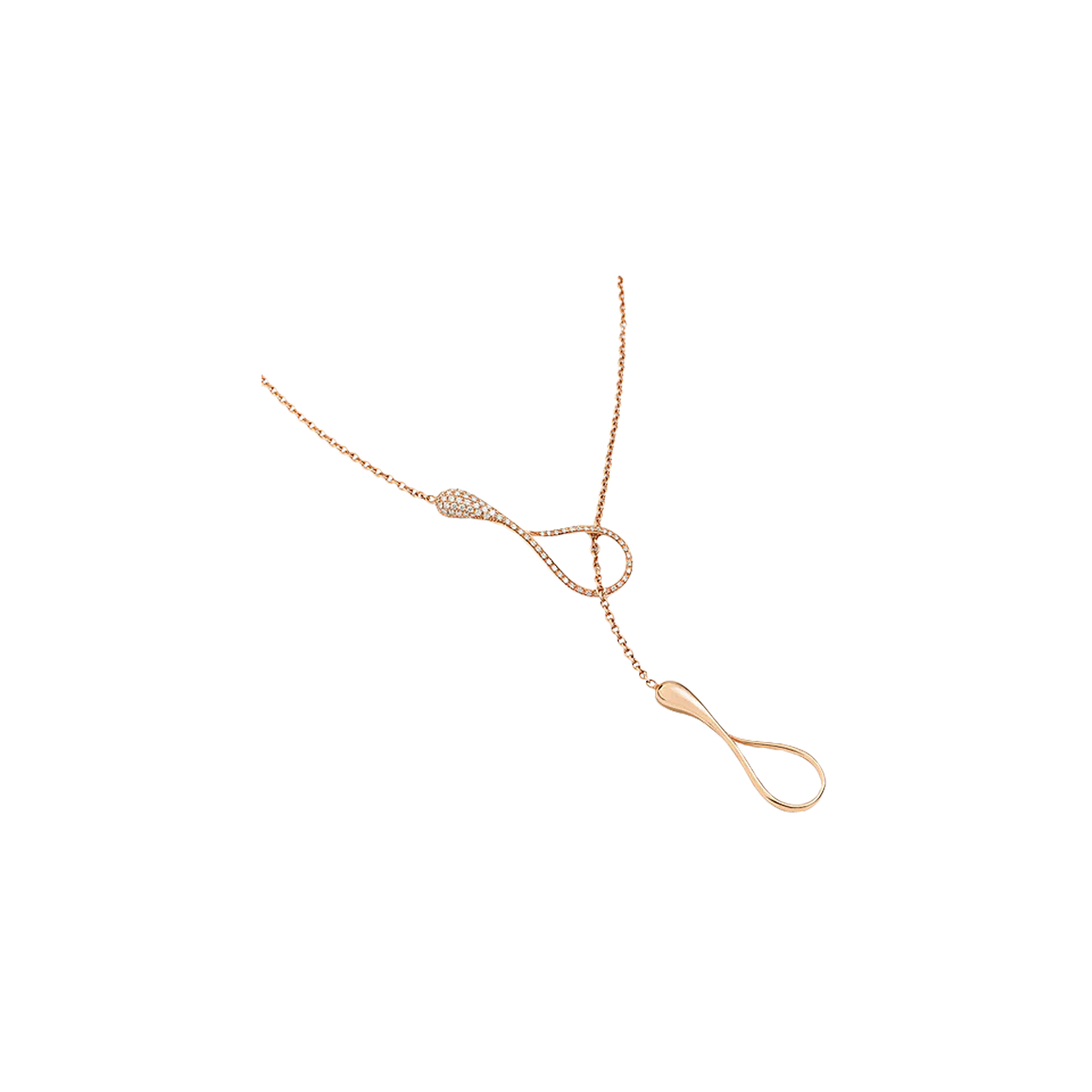 Dada Arrigoni | COLLANA ELIKA Y-SHAPE IN ORO ROSA E DIAMANTI - DEK07CARRDI - DEK07CARRDI (1)