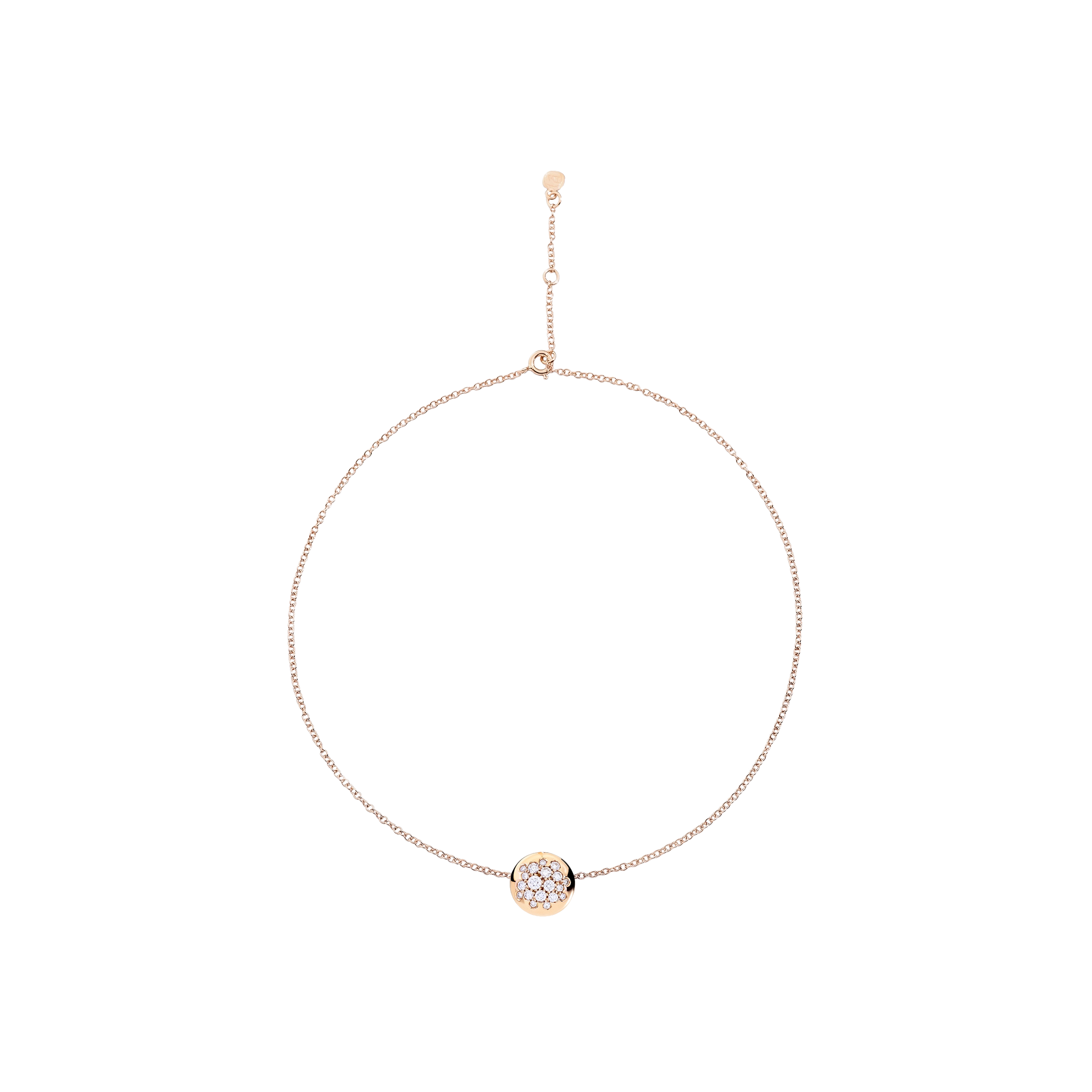 Dada Arrigoni | COLLANA GLAMOUR IN ORO ROSA CON PAV&Eacute; DI DIAMANTI - DGL01CARRDI - DGL01CARRDI (1)