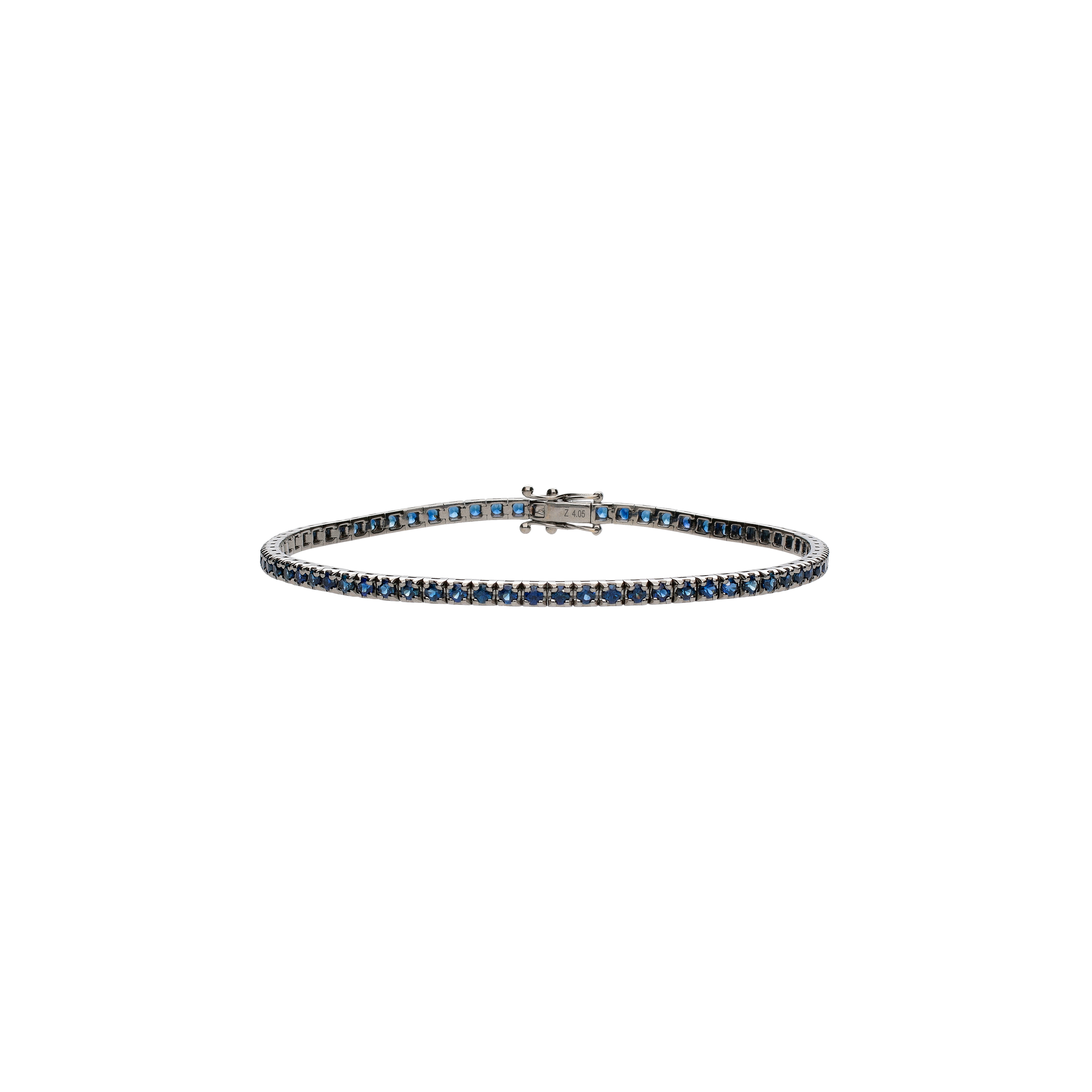 Bartorelli Italian Jewels | BRACCIALE TENNIS IN ORO NERO E ZAFFIRI BLU - 234-5761-5-U (1)