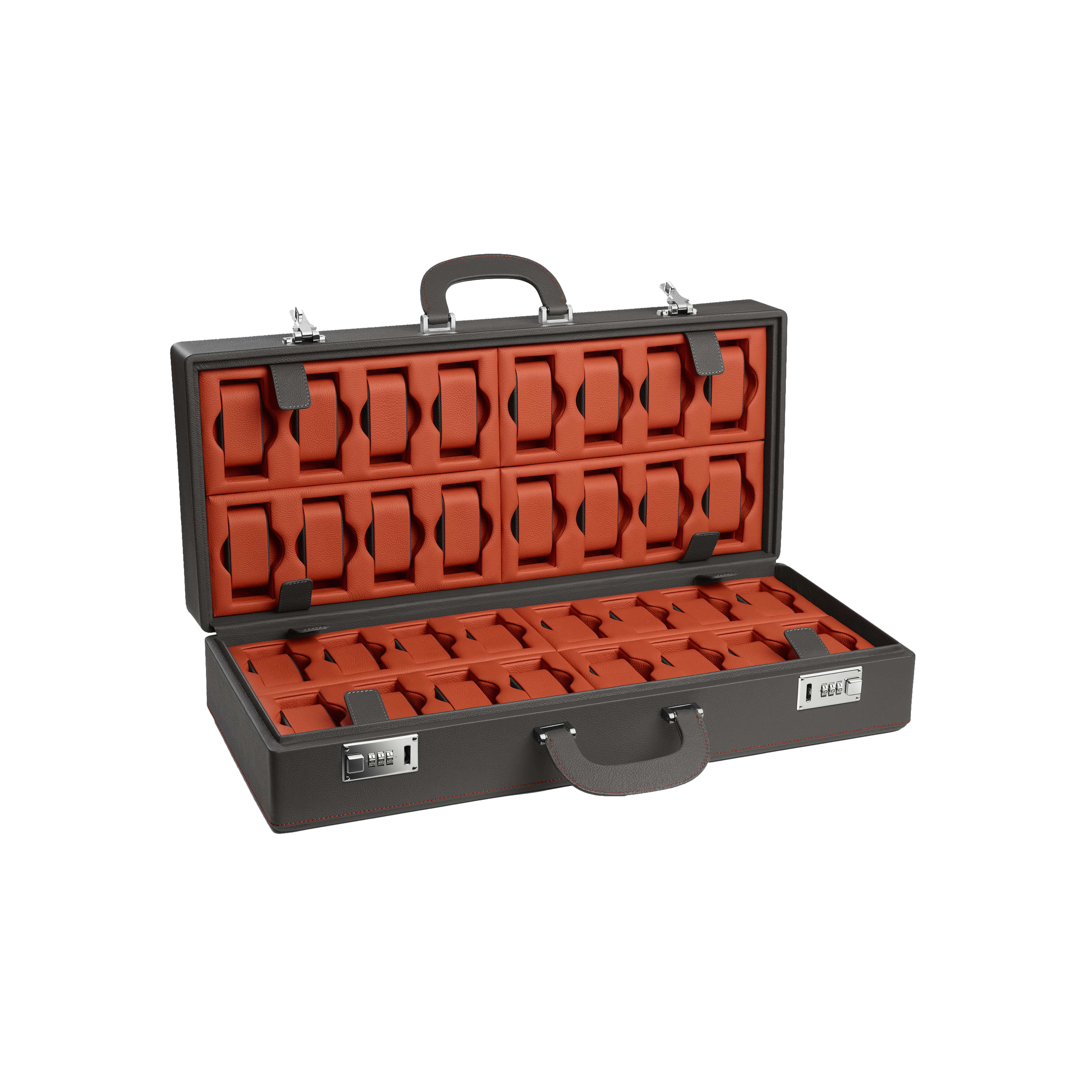 Scatola Del Tempo | VALIGETTA 32 GRIGIO/ARANCIO (1)