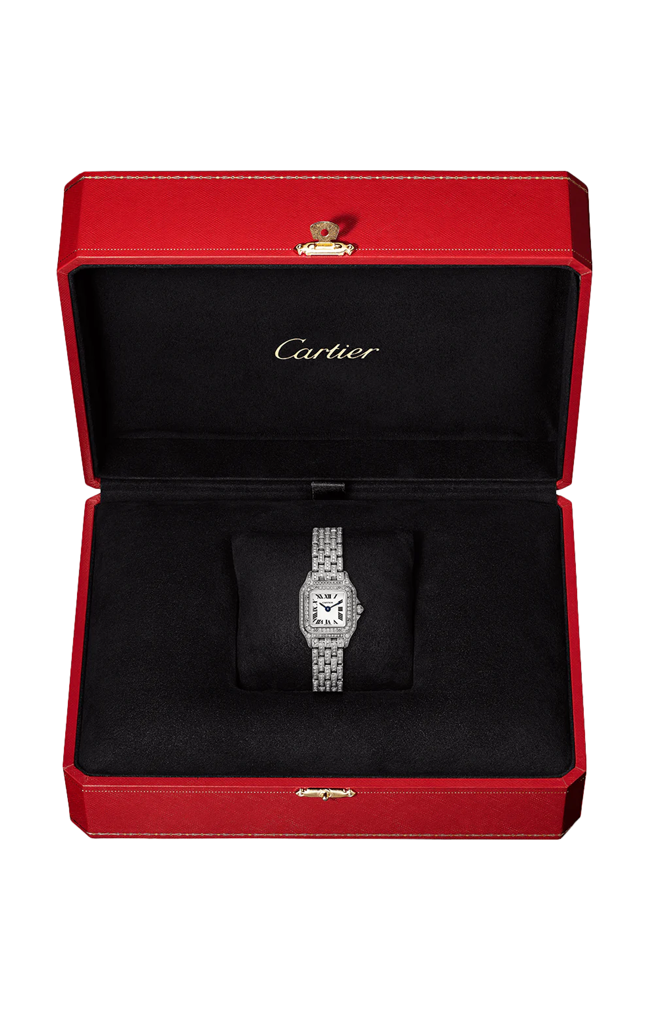 Cartier | PANTH&Egrave;RE DE CARTIER, MODELLO MINI, ORO BIANCO, DIAMANTI, QUARZO - HPI01719 (2)