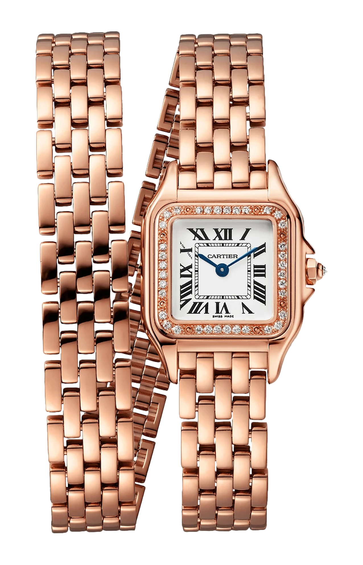 Cartier | PANTH&Egrave;RE DE CARTIER MODELLO PICCOLO, ORO ROSA, DIAMANTI, QUARZO - WJPN0069 (1)
