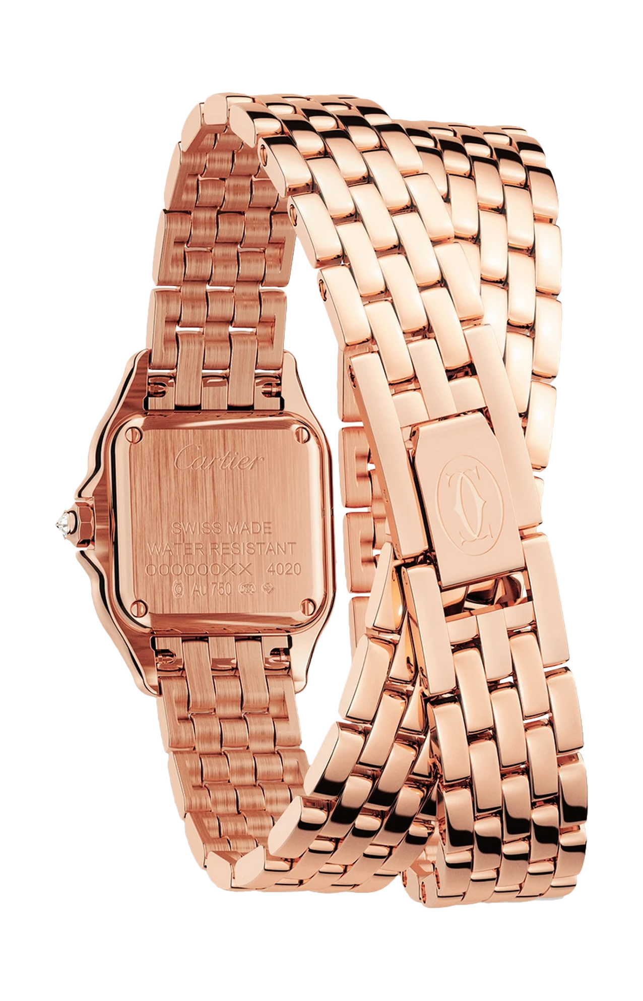 Cartier | PANTH&Egrave;RE DE CARTIER MODELLO PICCOLO, ORO ROSA, DIAMANTI, QUARZO - WJPN0069 (2)