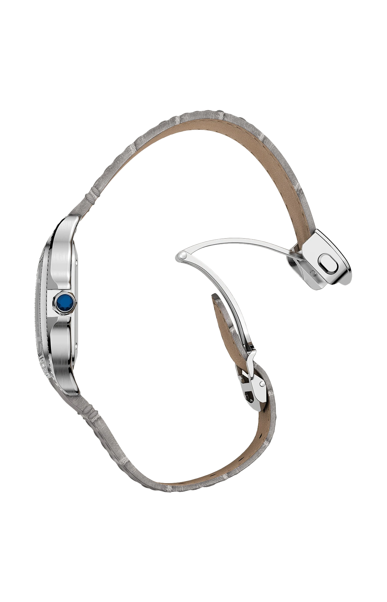 Cartier | SANTOS DE CARTIER MODELLO, MEDIO, ORO BIANCO, DIAMANTI, AUTOMATICO - WJSA0014 (2)