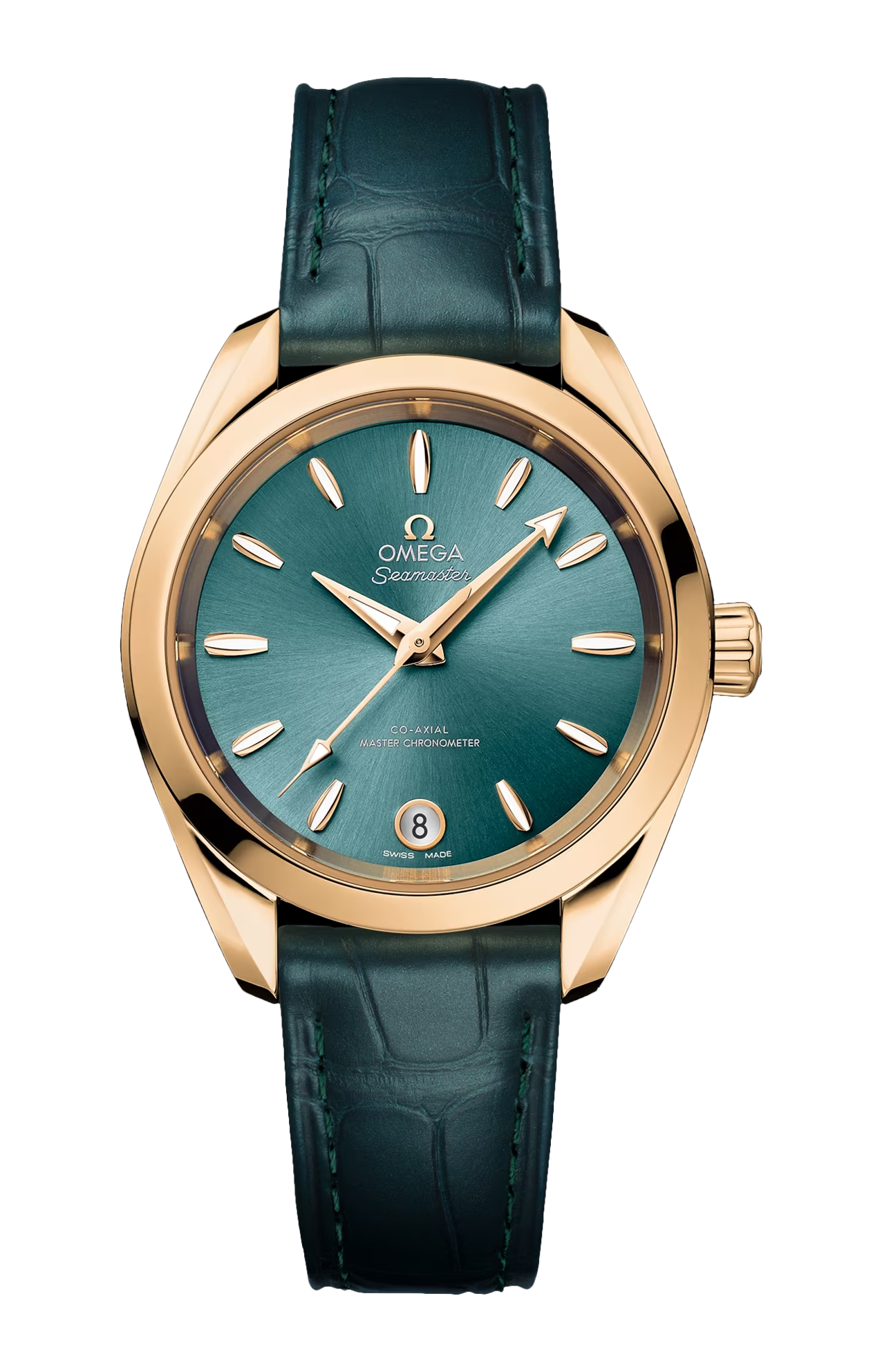 Omega | SEAMASTER AQUA TERRA SHADES 34 MM, ORO MOONSHINE&trade; SU PELLE - 220.53.34.20.10.001 (1)