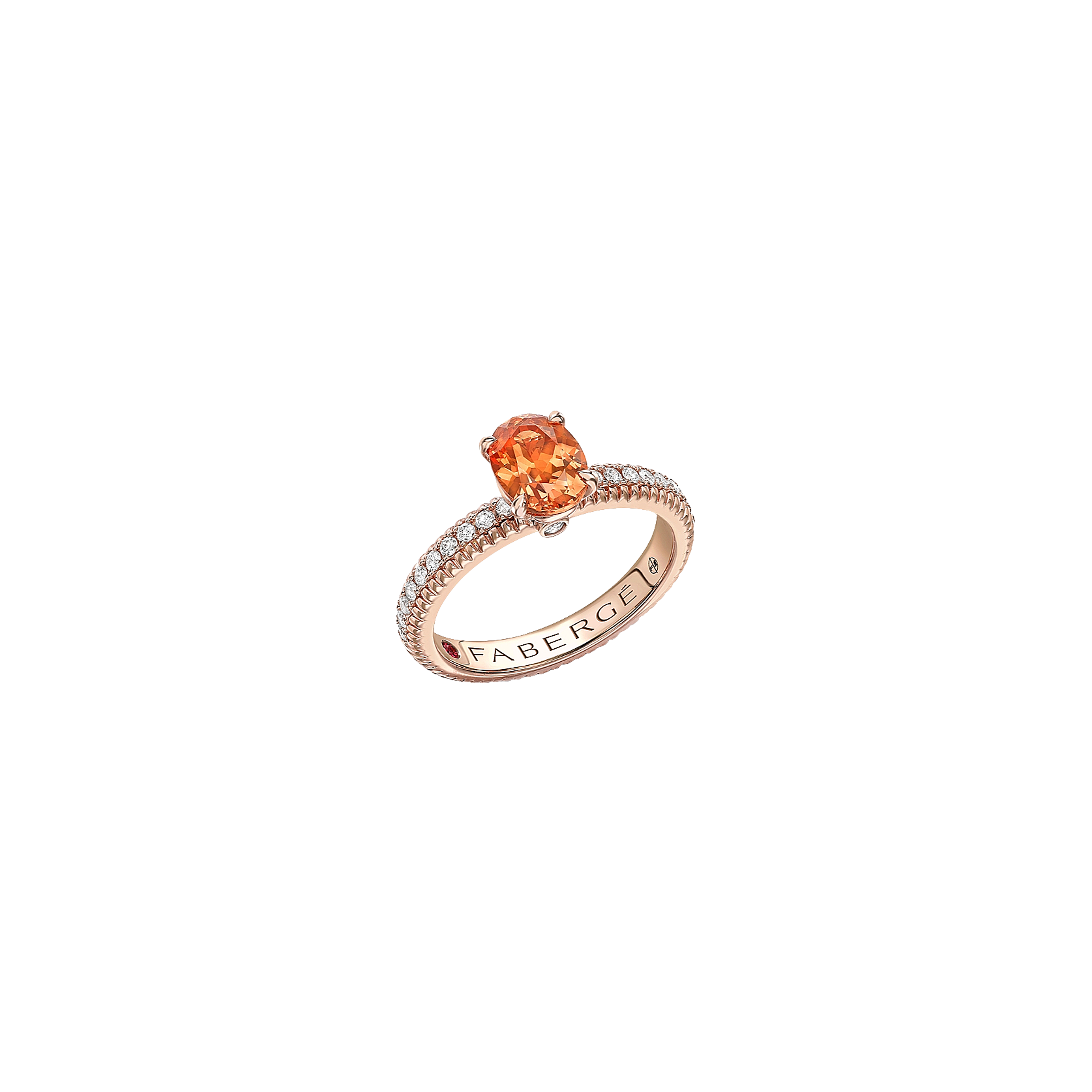 Faberg&eacute; | ANELLO COLOURS OF LOVE IN ORO ROSA CON SPESSARTITE E DIAMANTI - 831RG2326 (1)