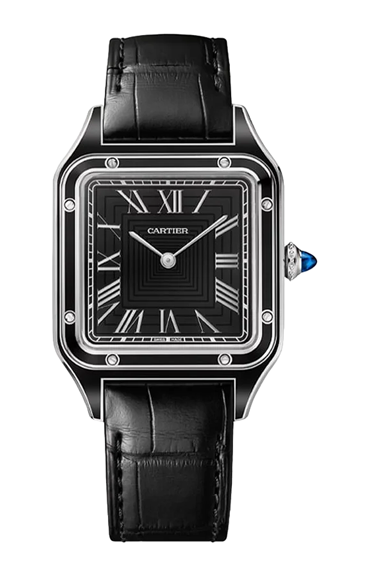 Cartier | SANTOS-DUMONT, MODELLO GRANDE, ACCIAIO, MANUALE - WSSA0046 (1)