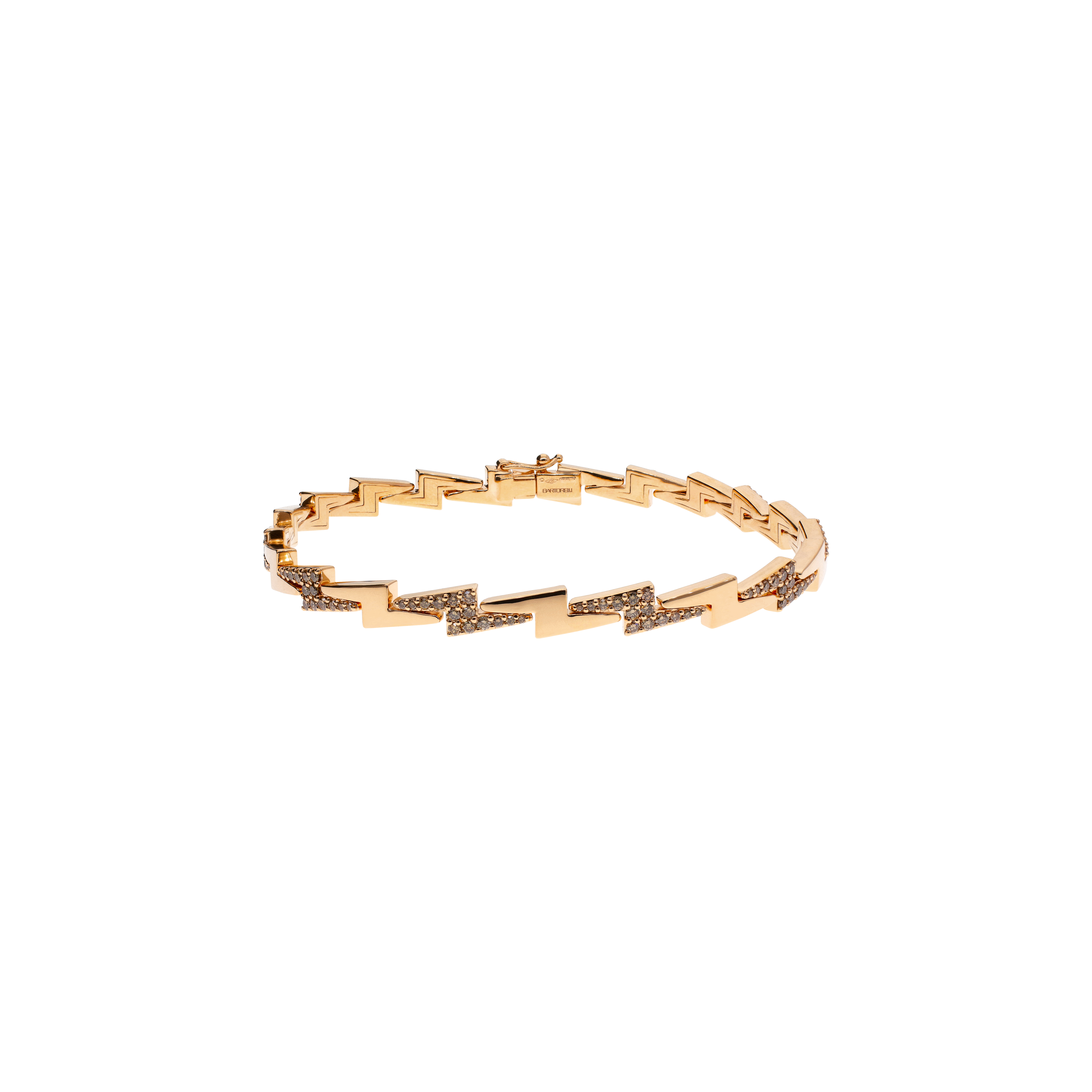 Bartorelli Italian Jewels | BRACCIALE IN ORO ROSA E DIAMANTI BROWN - VB29269DB195P (1)